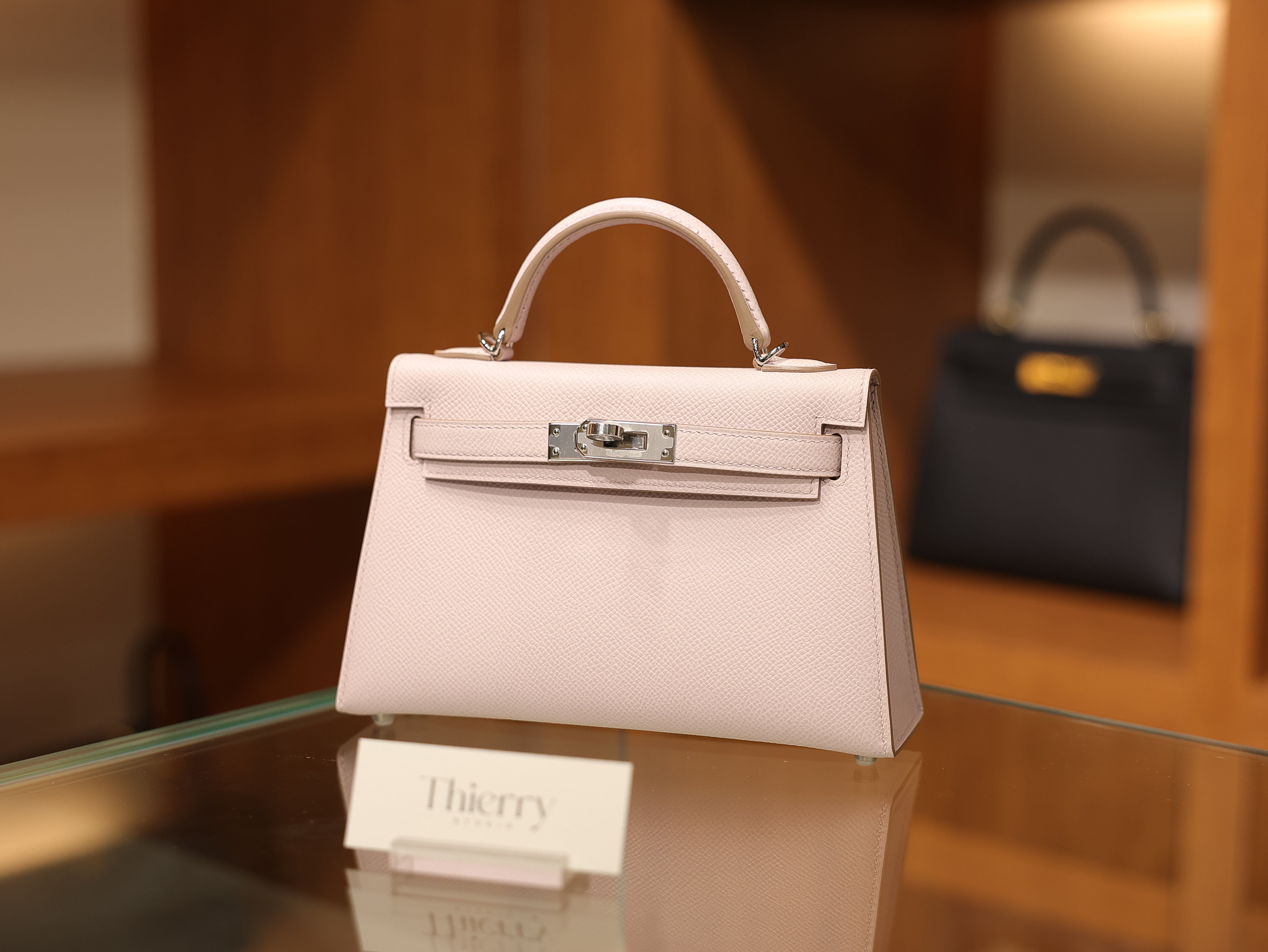 Kelly mini 2 epsom mauve pale PHW