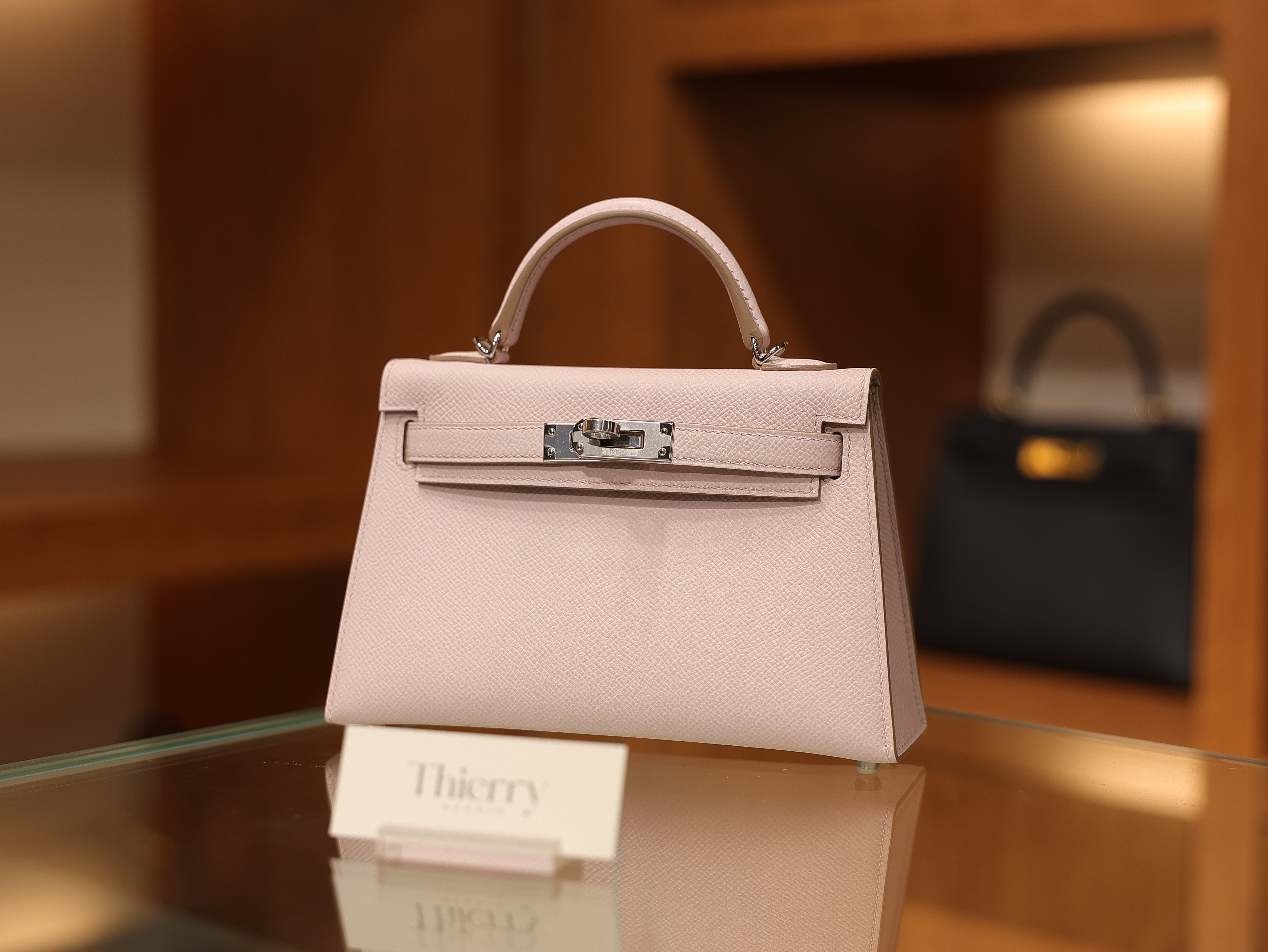 Kelly mini 2 epsom mauve pale PHW