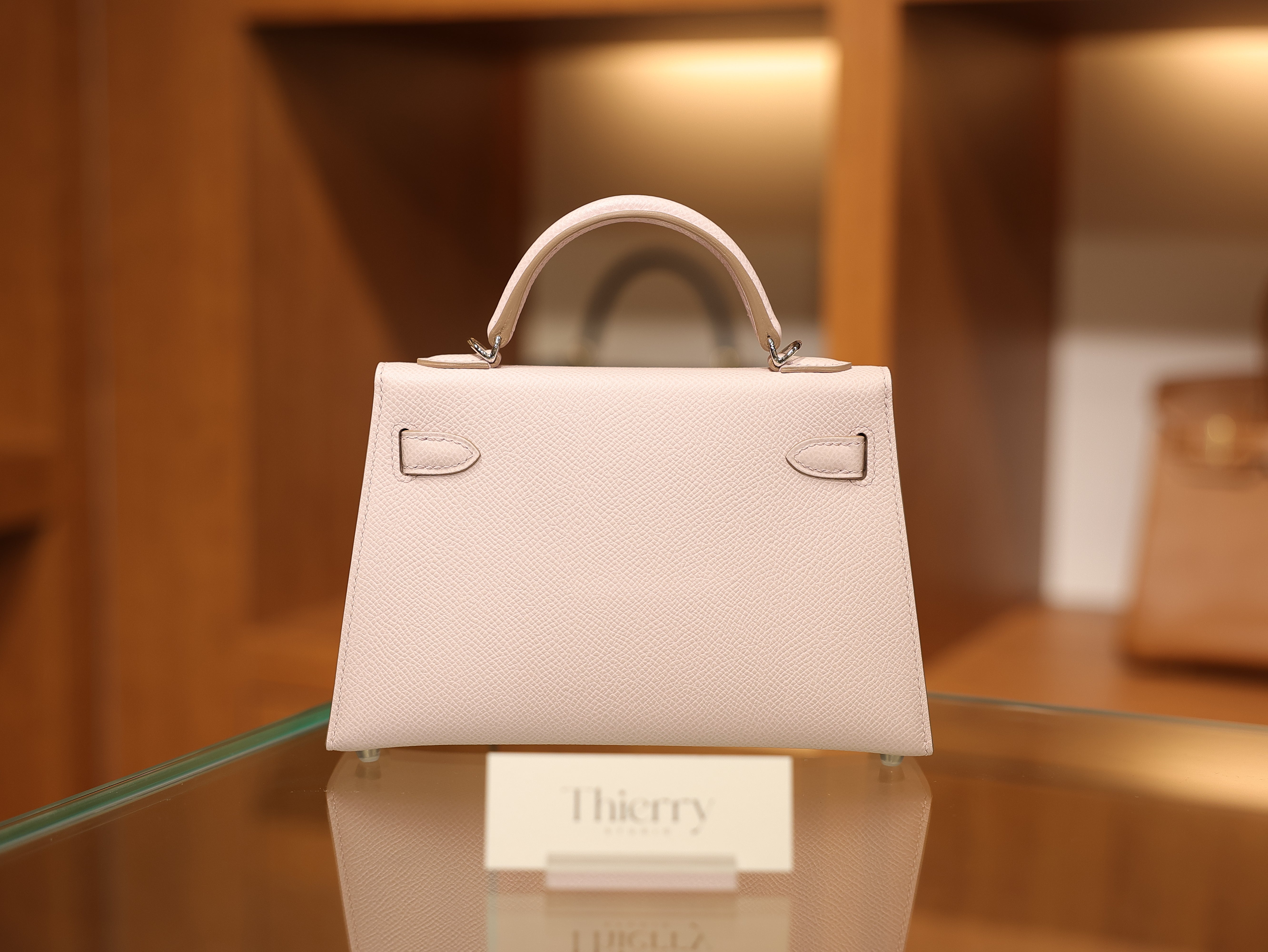 Kelly mini 2 epsom mauve pale PHW