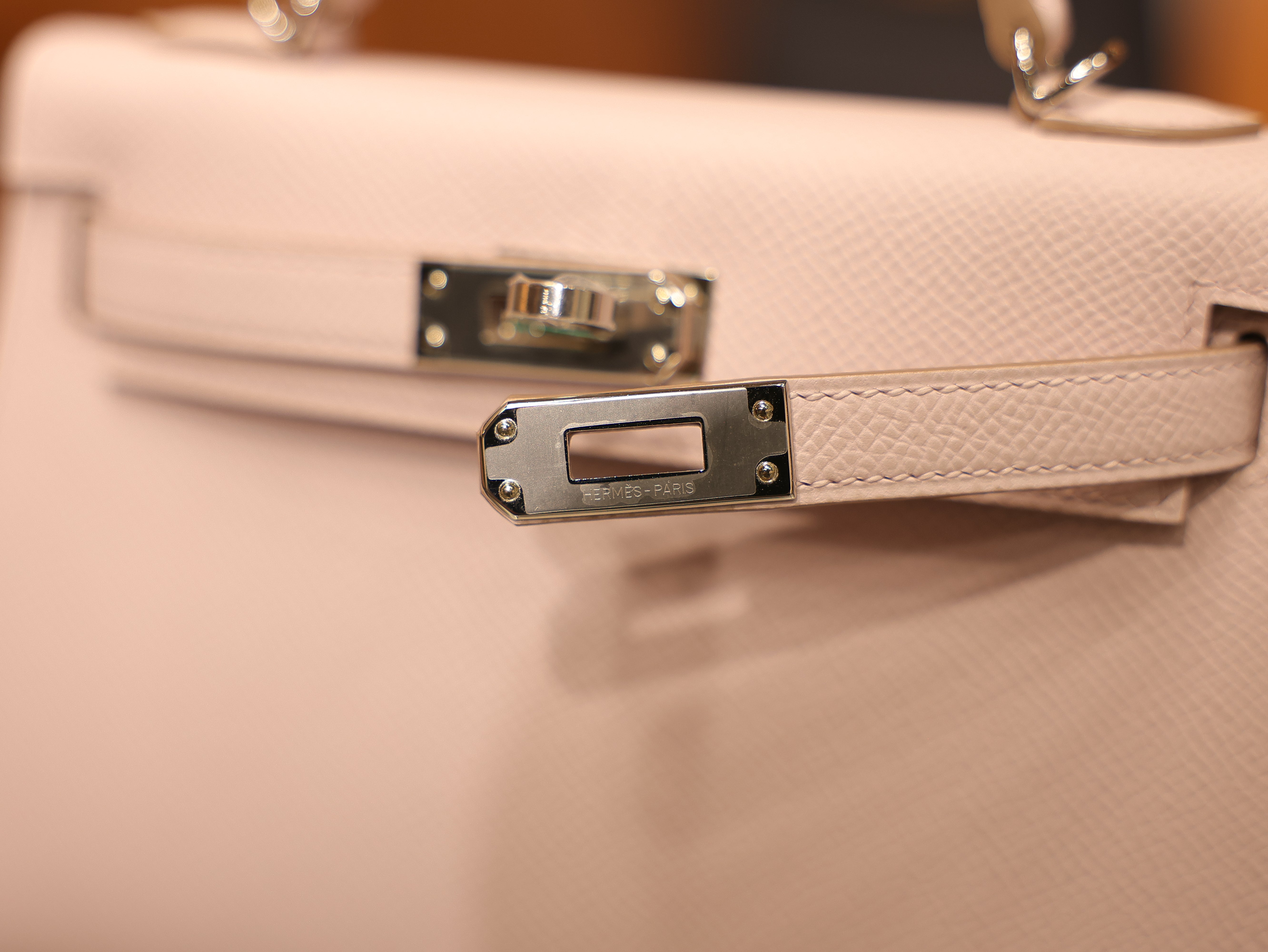 Kelly mini 2 epsom mauve pale PHW