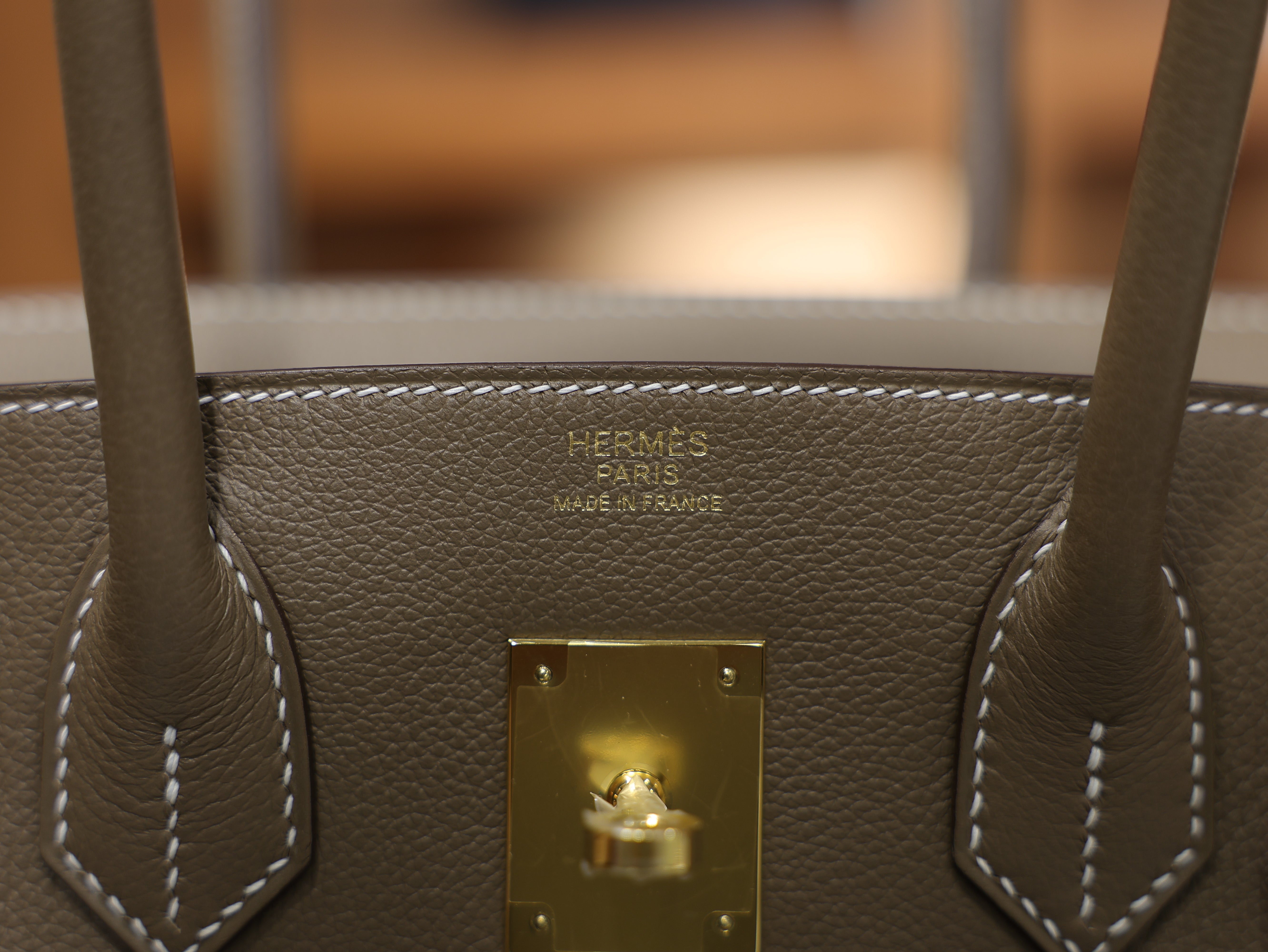 Shoulder birkin 29 evercolor etoupe GHW