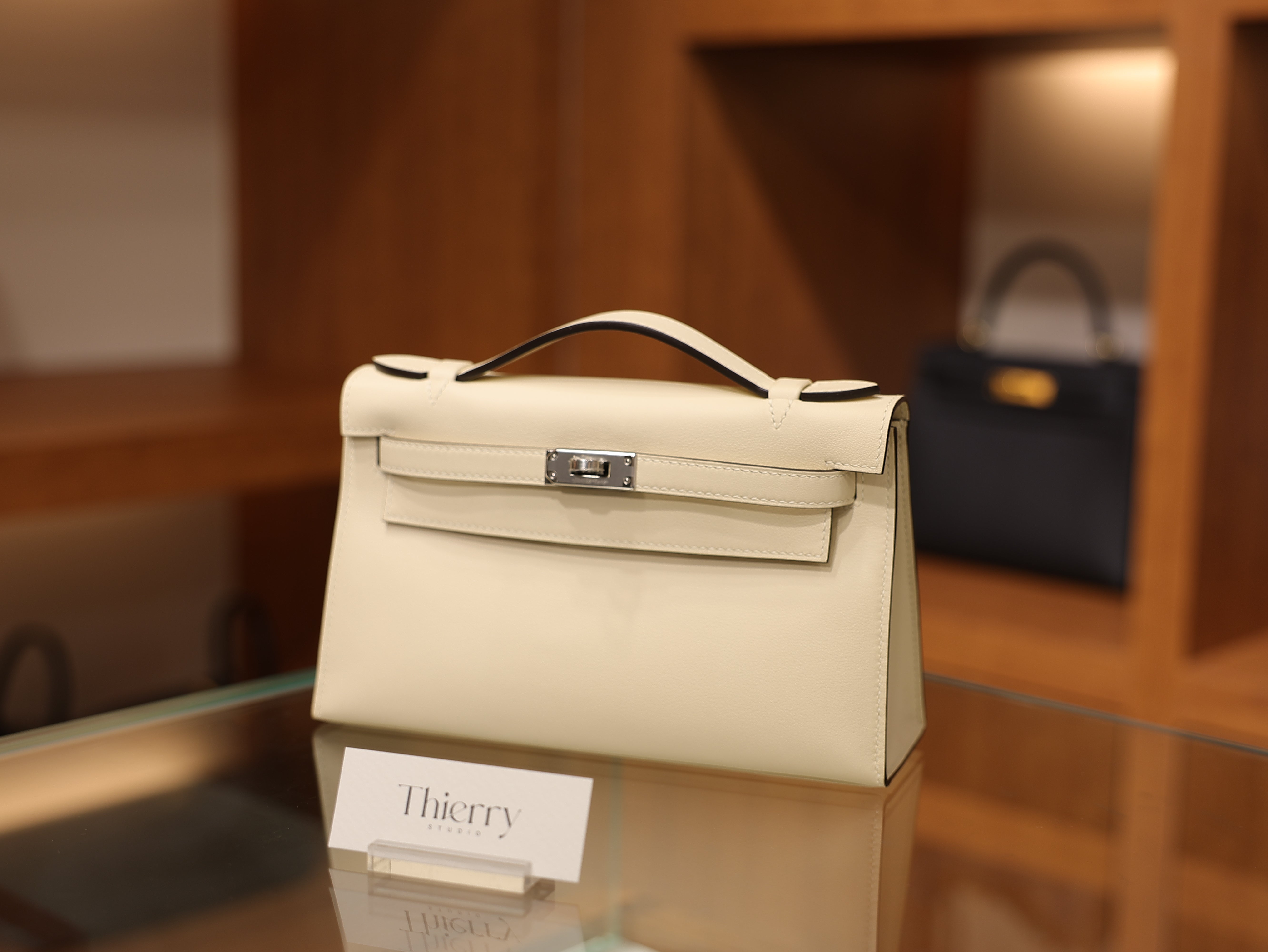Kelly pochette swift nata PHW