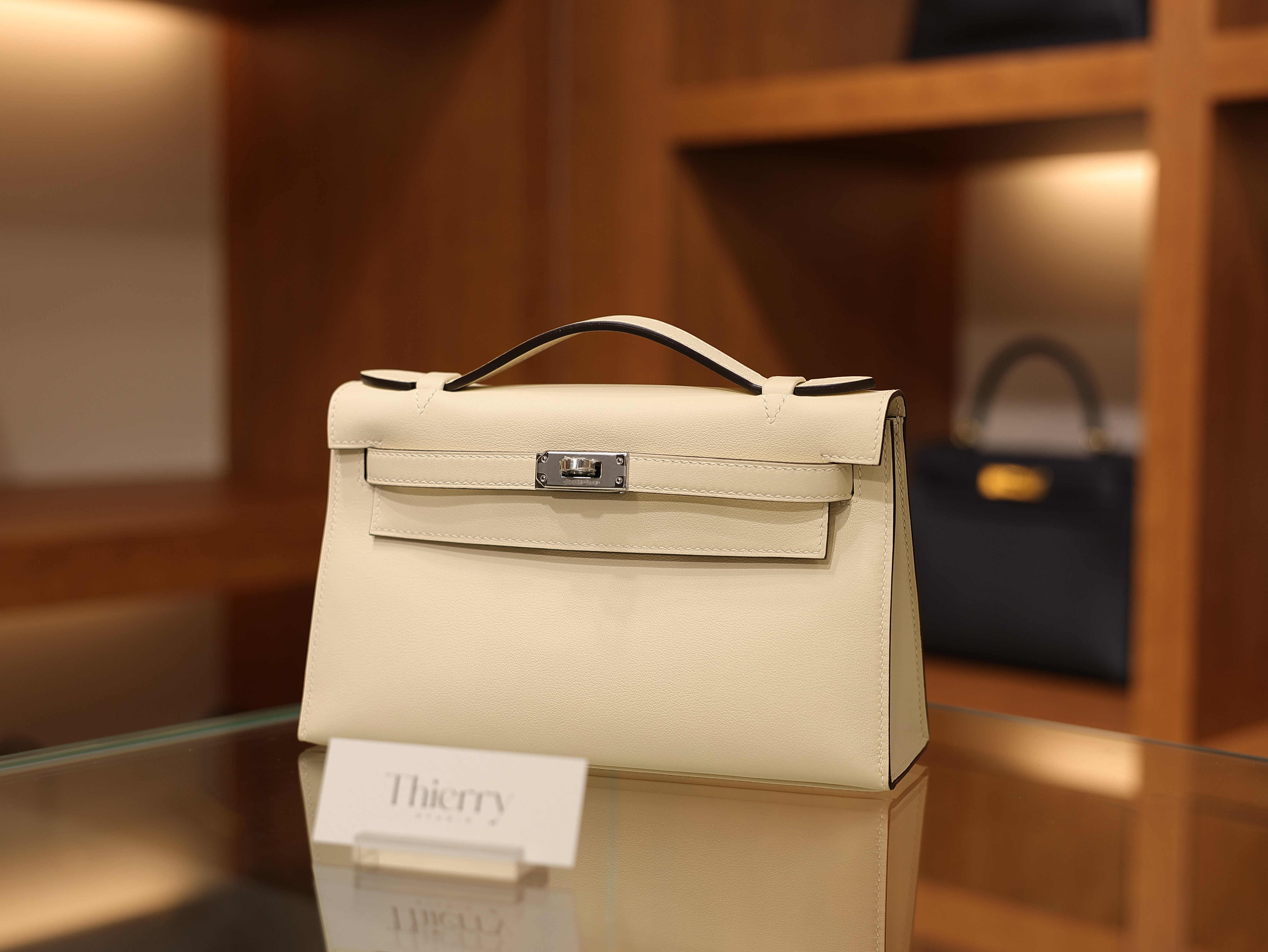 Kelly pochette swift nata PHW