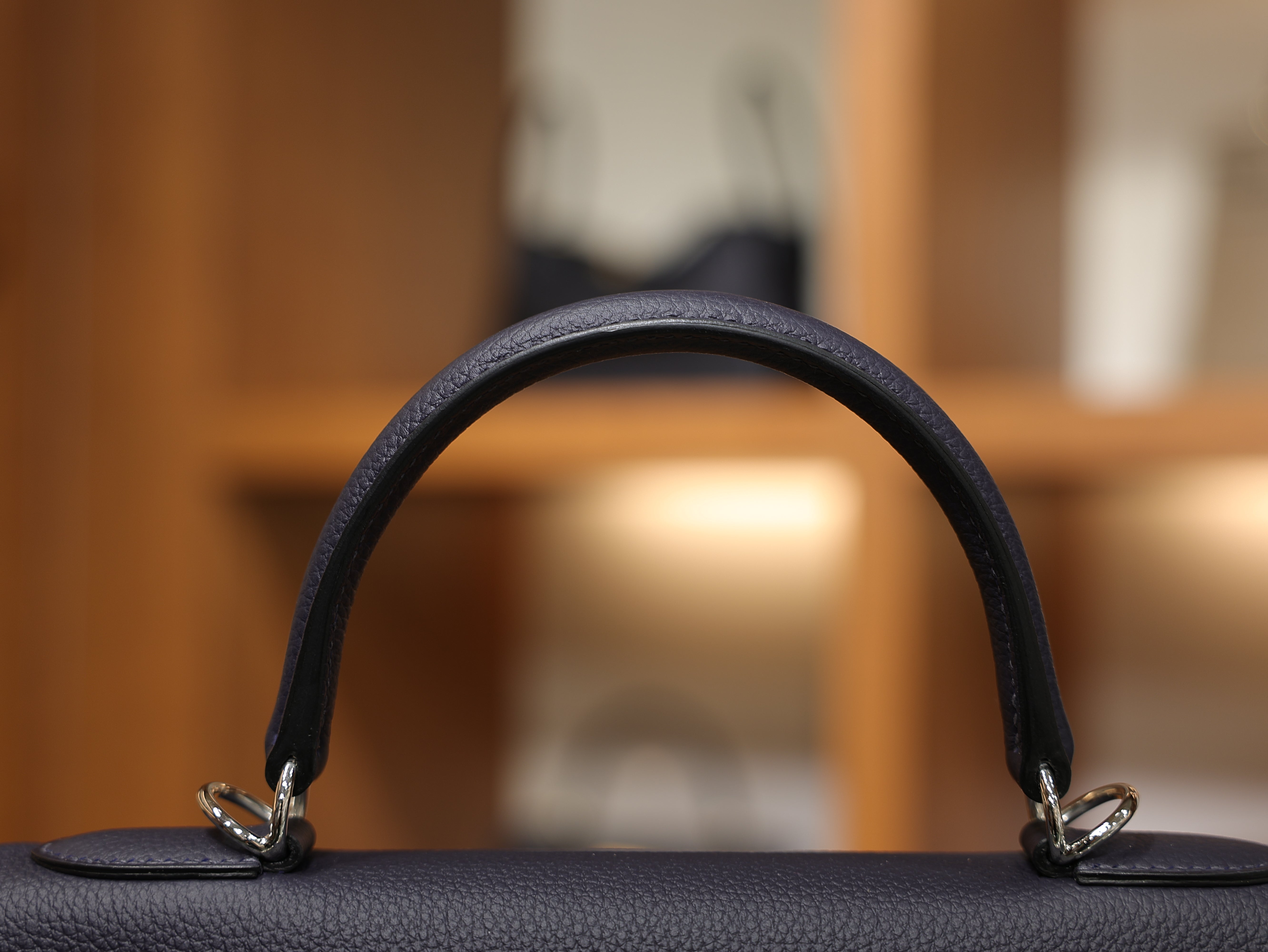 Kelly 28 togo blue nuit PHW