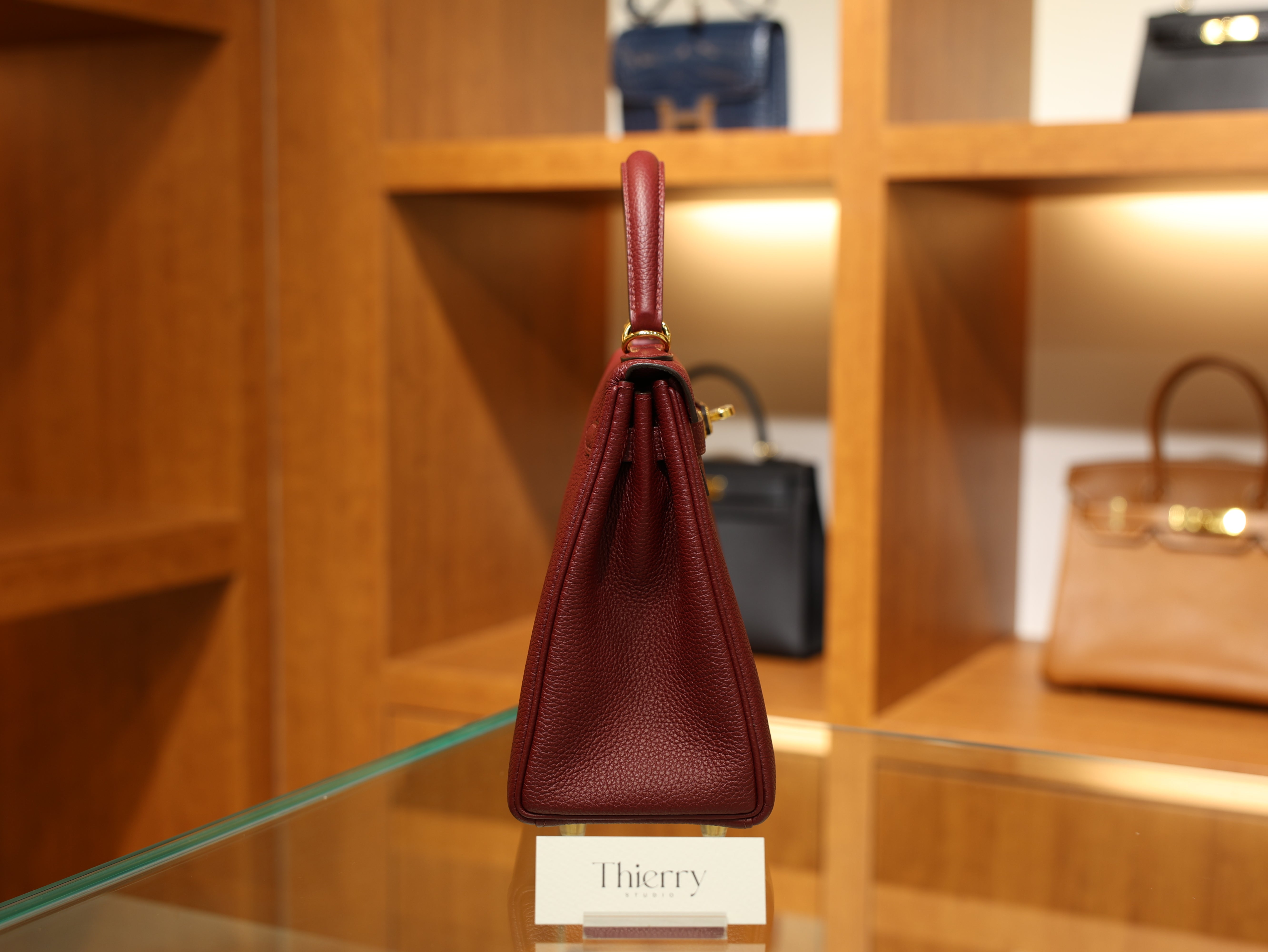 Kelly 25 togo rouge H GHW