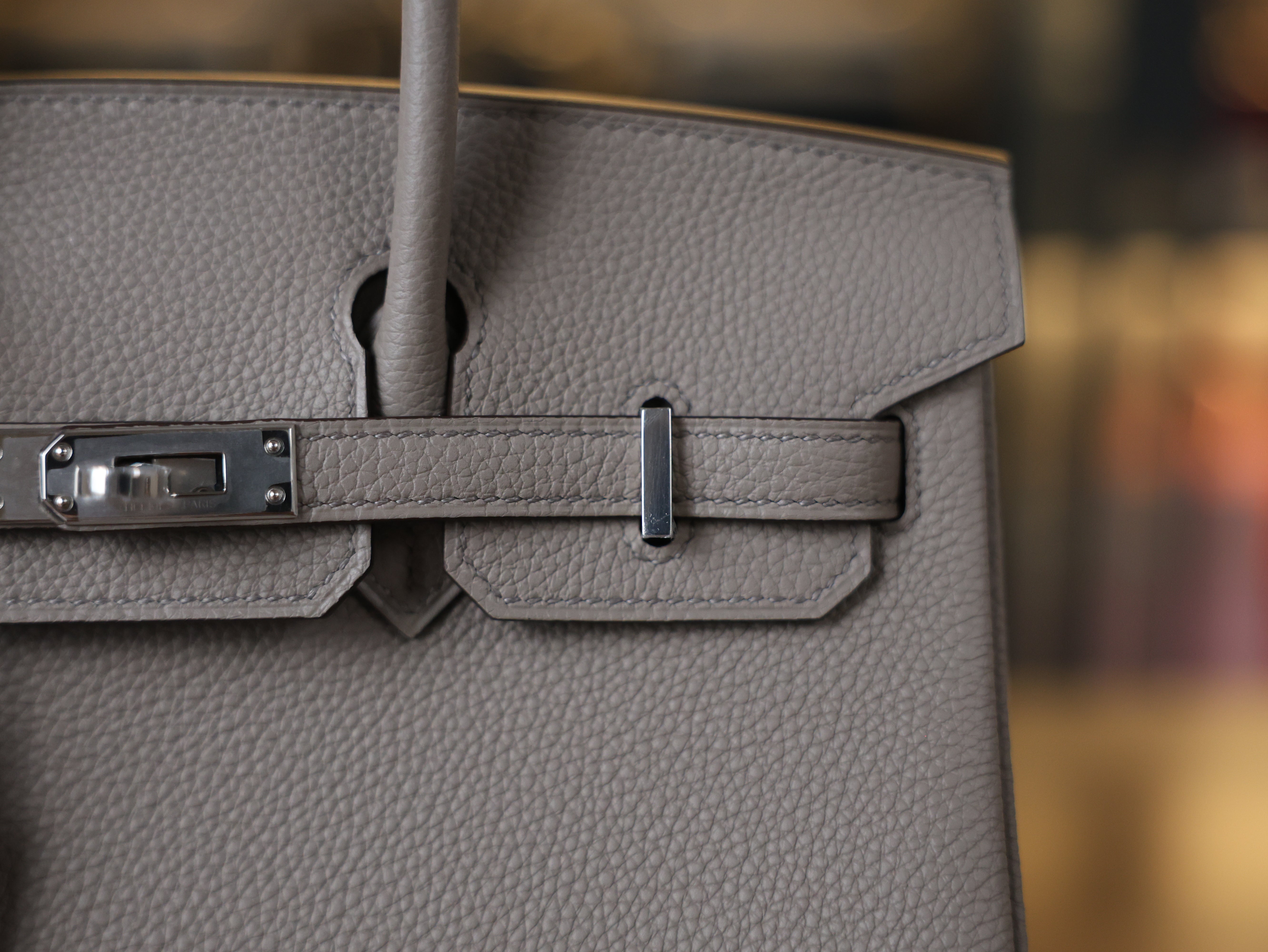 Birkin 25 togo gris asphalte PHW