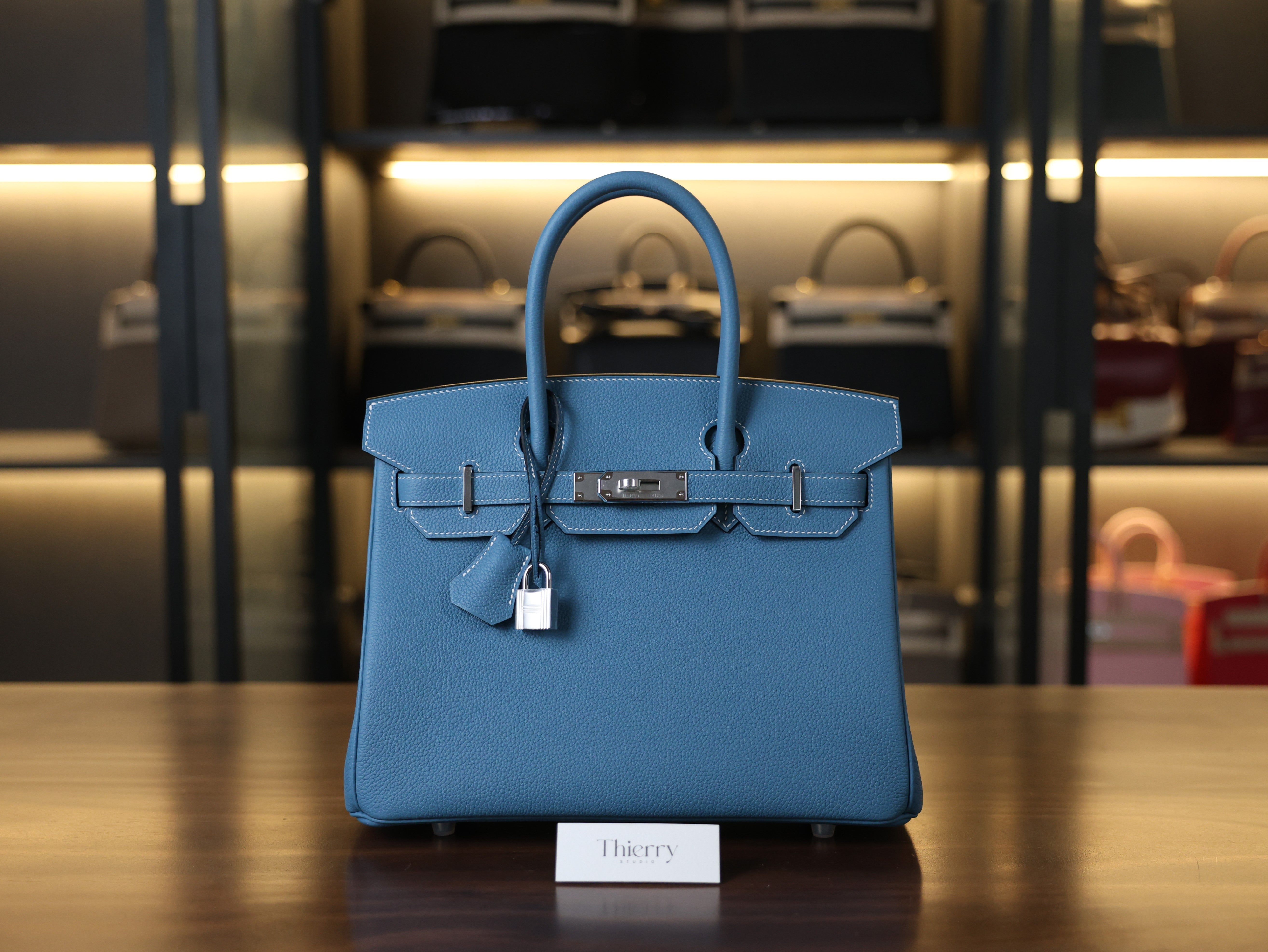 Birkin 30 togo blue jean PHW