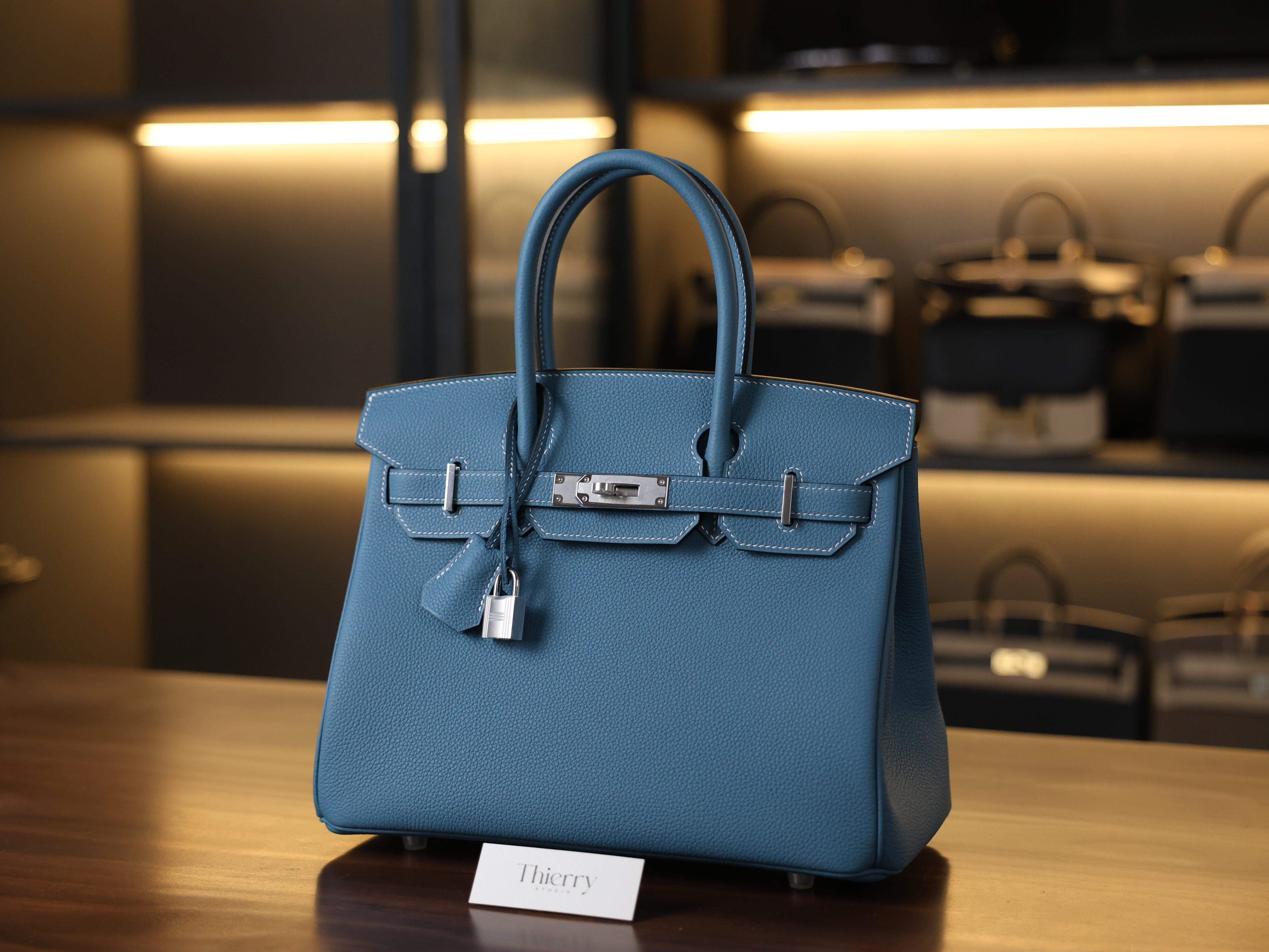 Birkin 30 togo blue jean PHW