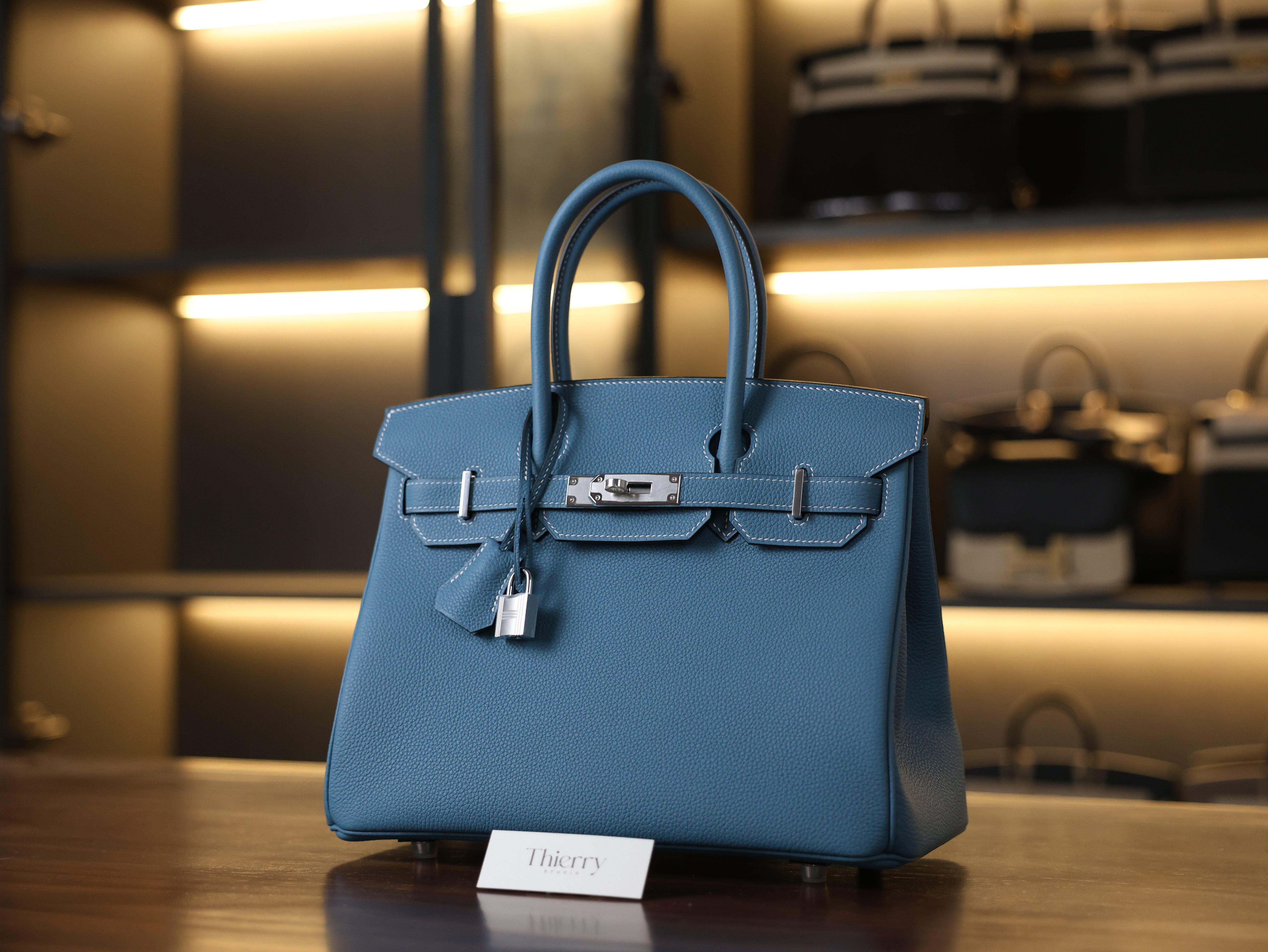 Birkin 30 togo blue jean PHW