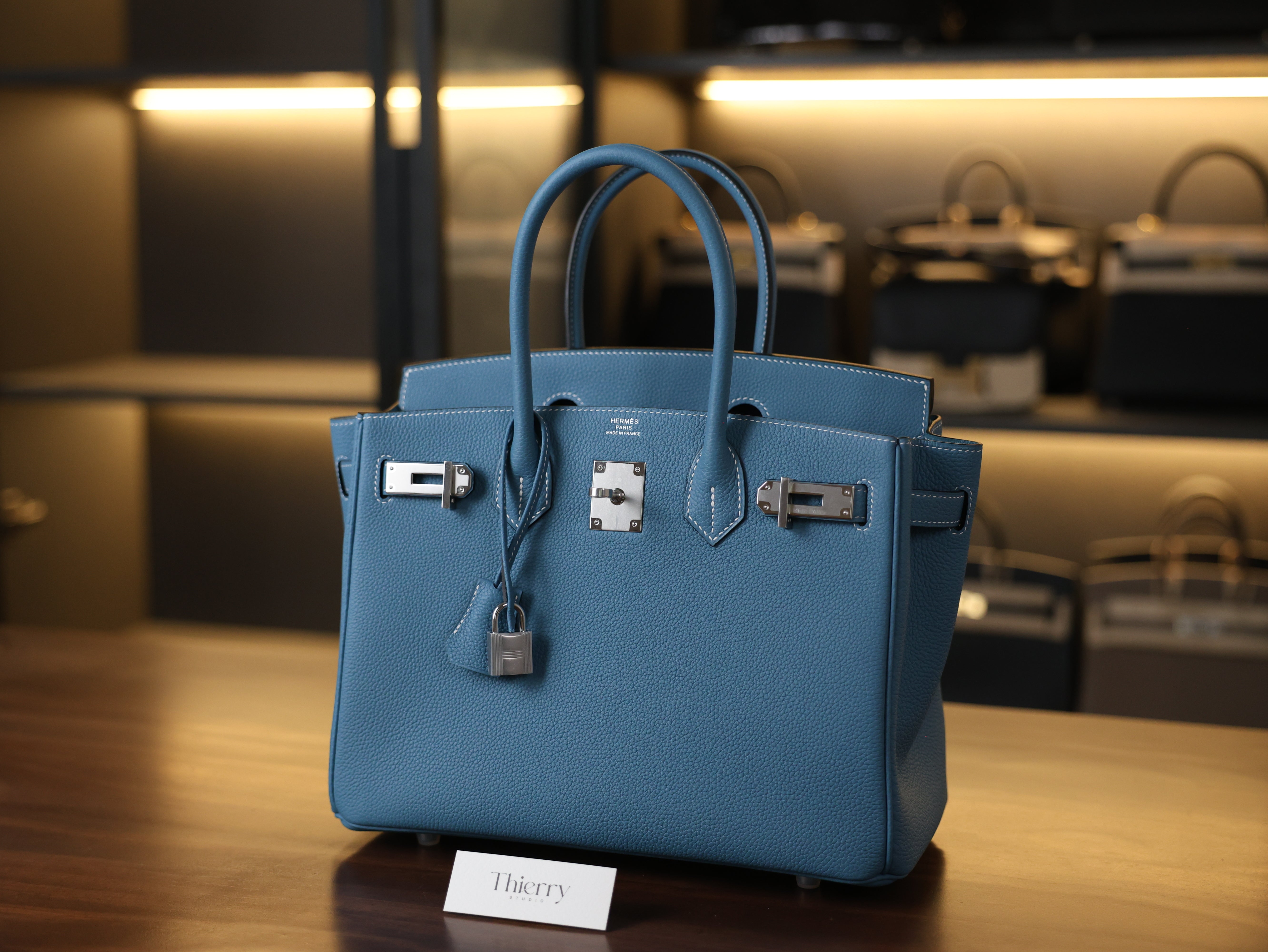 Birkin 30 togo blue jean PHW