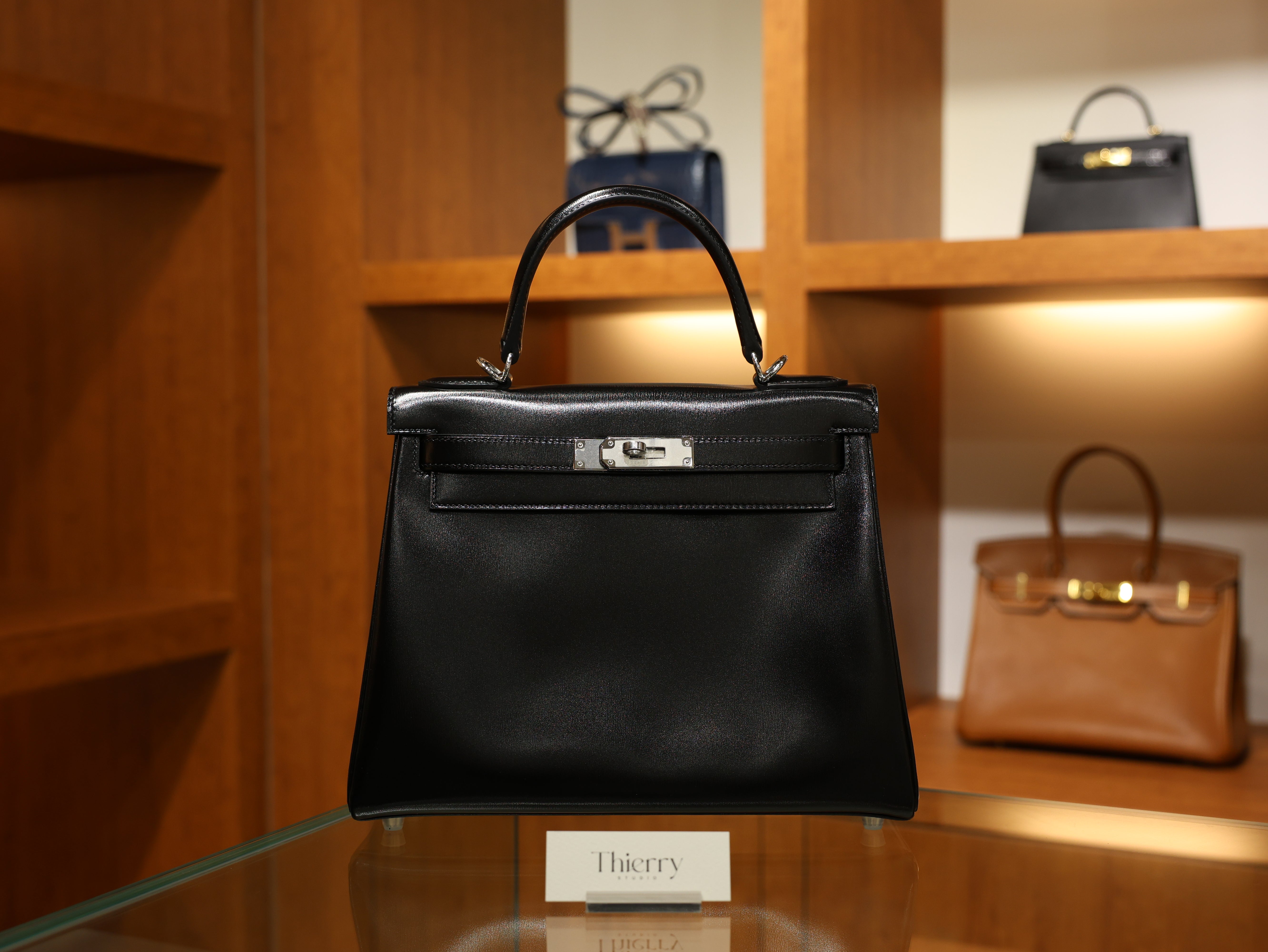 Kelly 28 box retourne black PHW