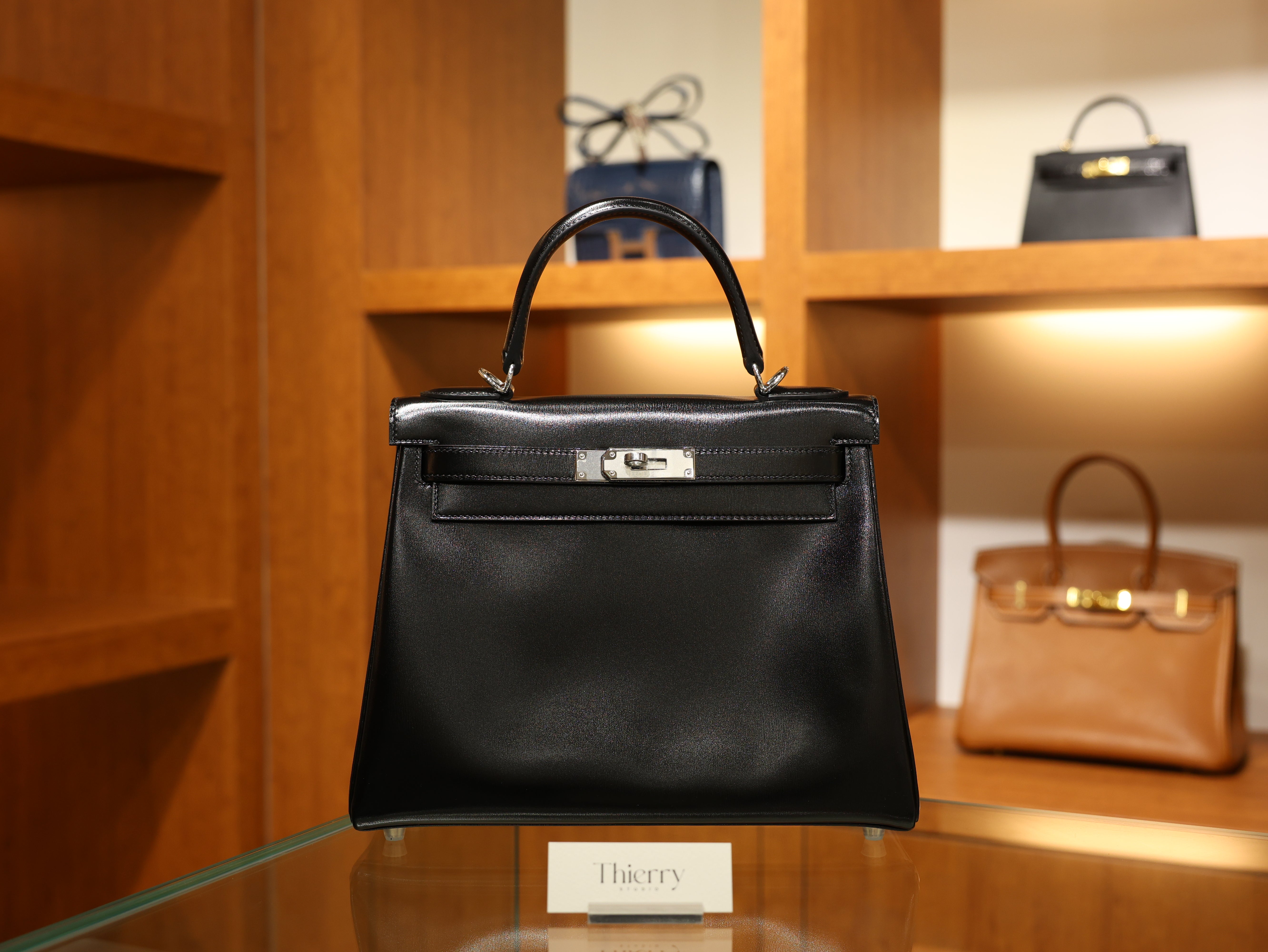 Kelly 28 box retourne black PHW