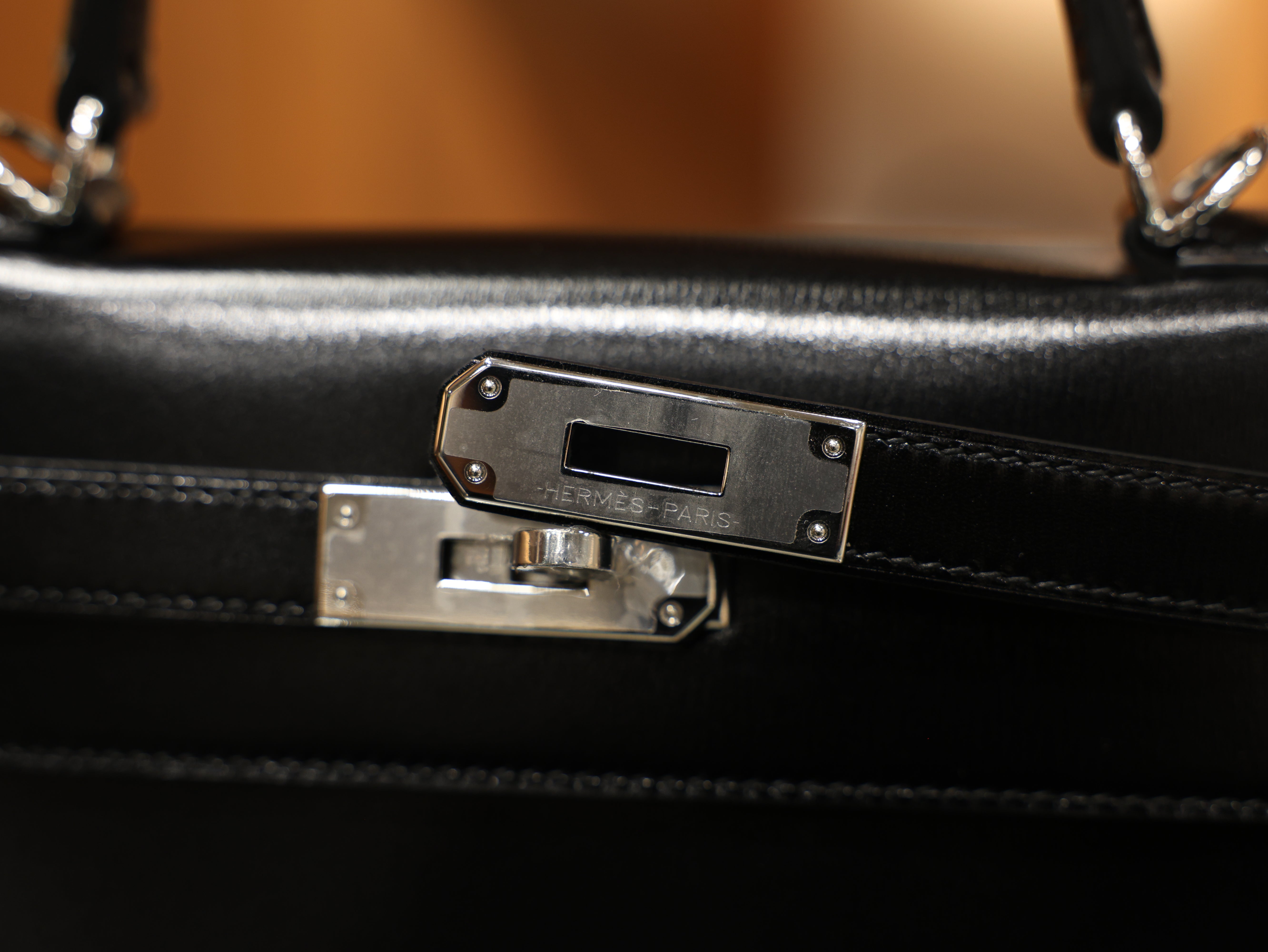 Kelly 28 box retourne black PHW