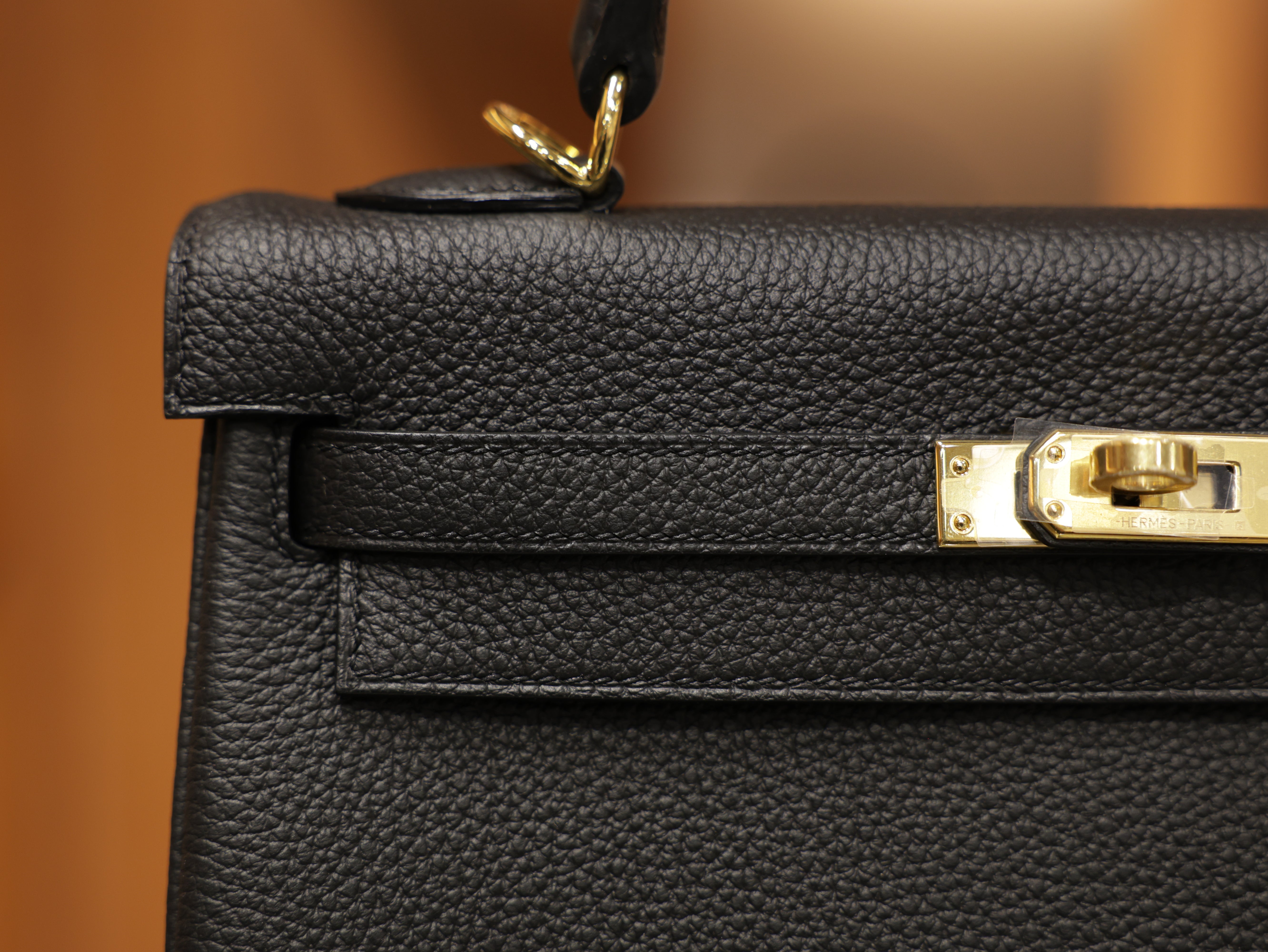 Kelly 25 togo black GHW