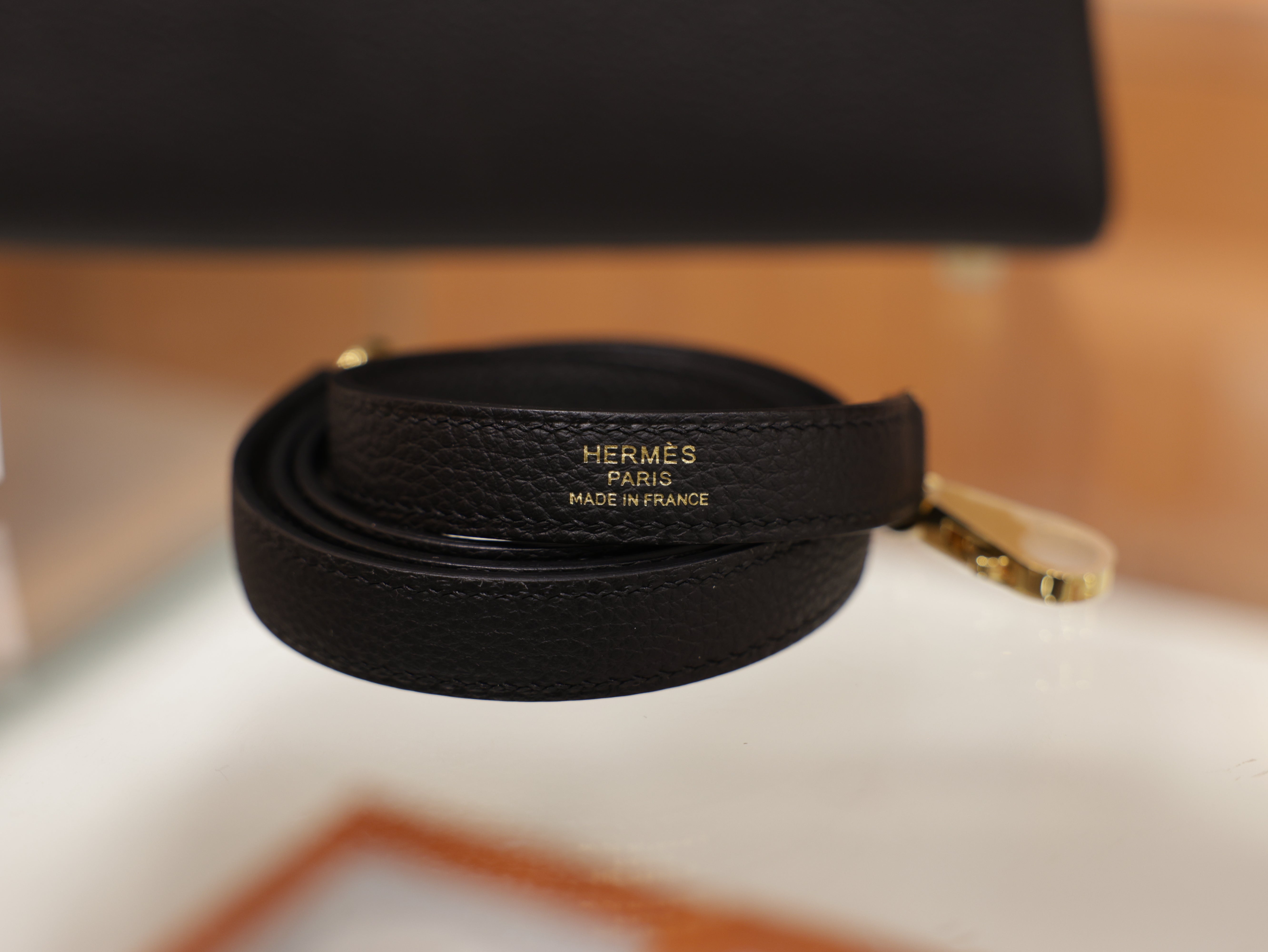 Kelly 25 togo black GHW