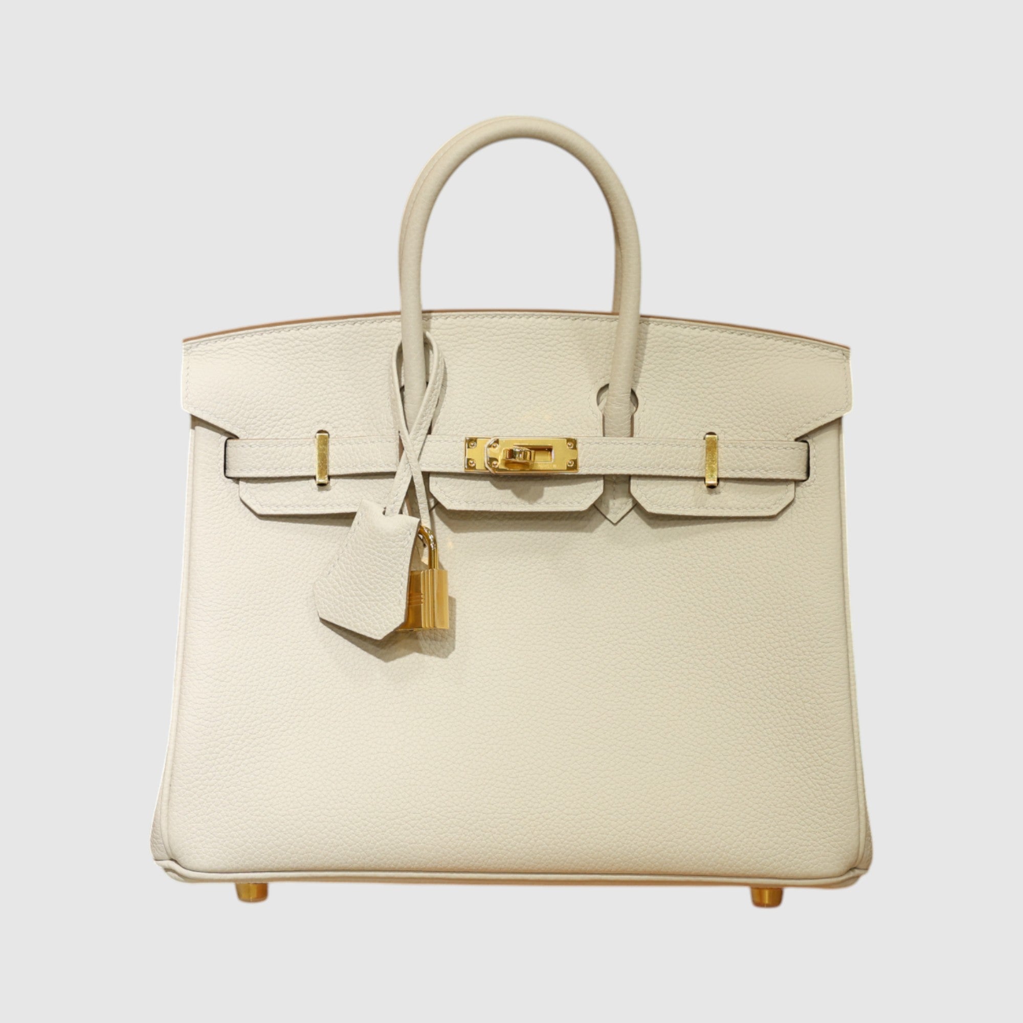 Birkin 25 togo craie GHW