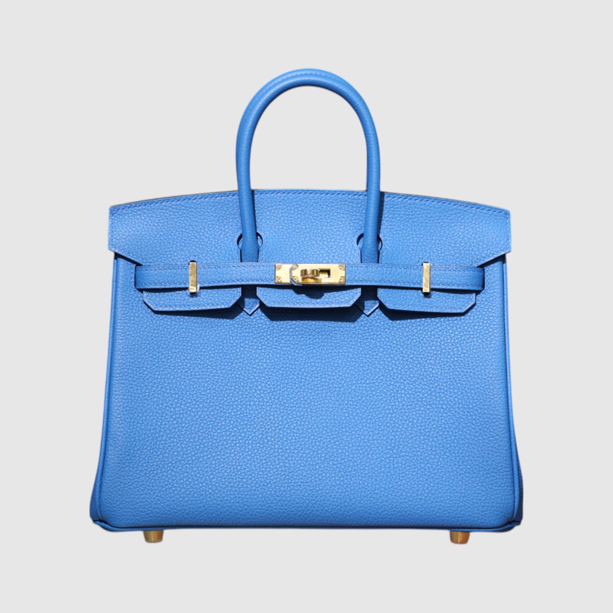 Birkin 25 togo blue zanzibar GHW