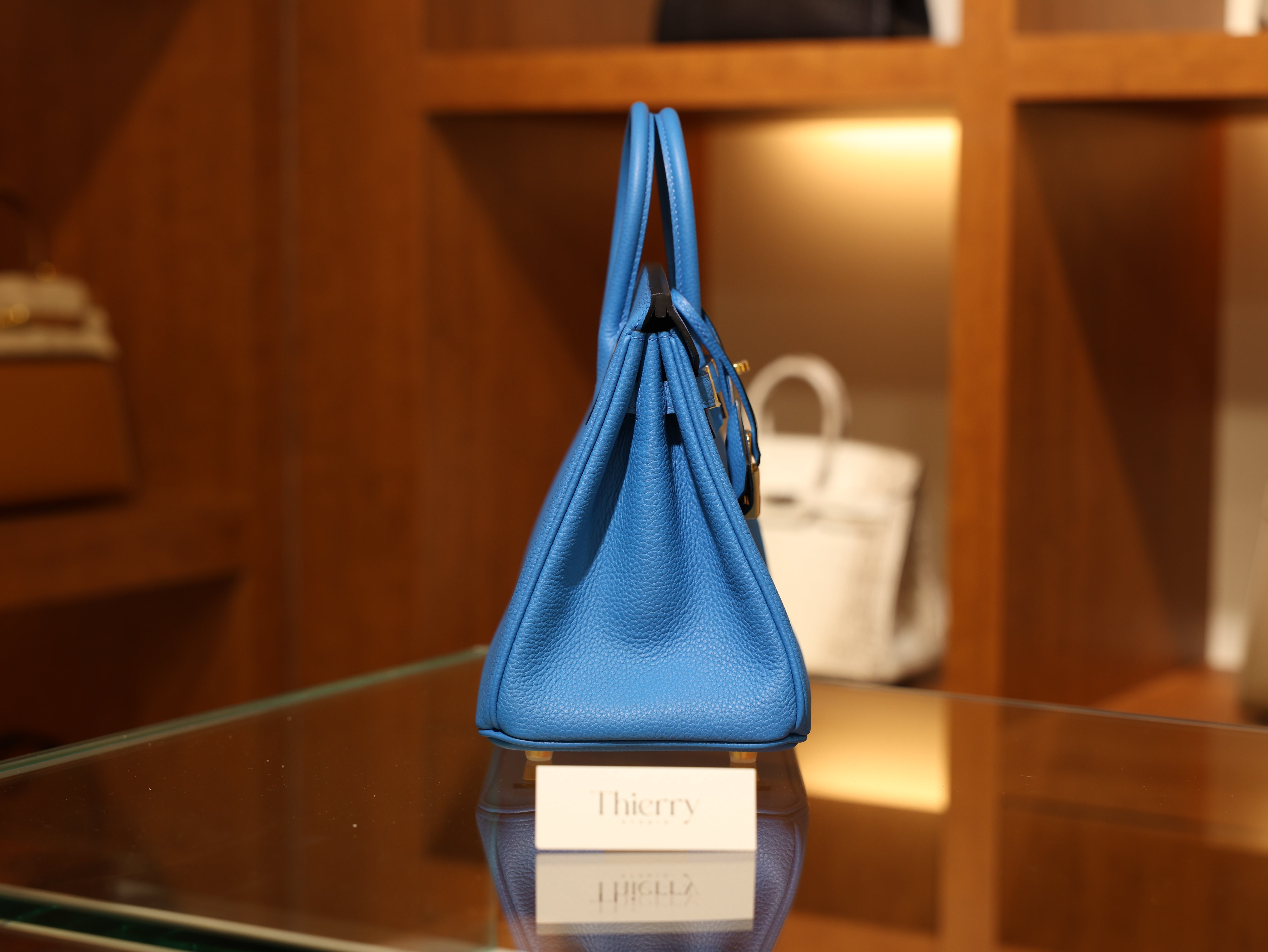 Birkin 25 togo blue zanzibar GHW