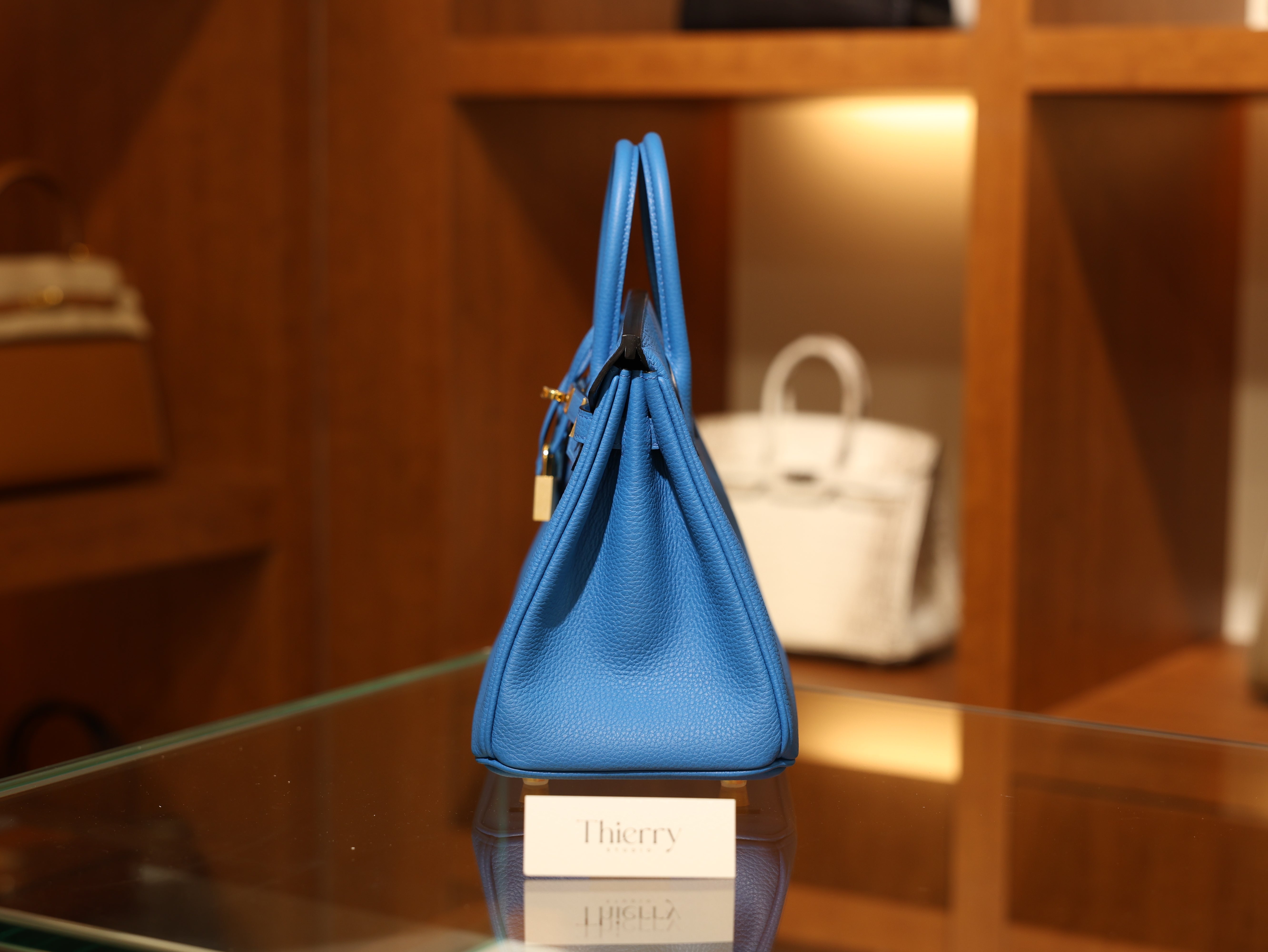 Birkin 25 togo blue zanzibar GHW