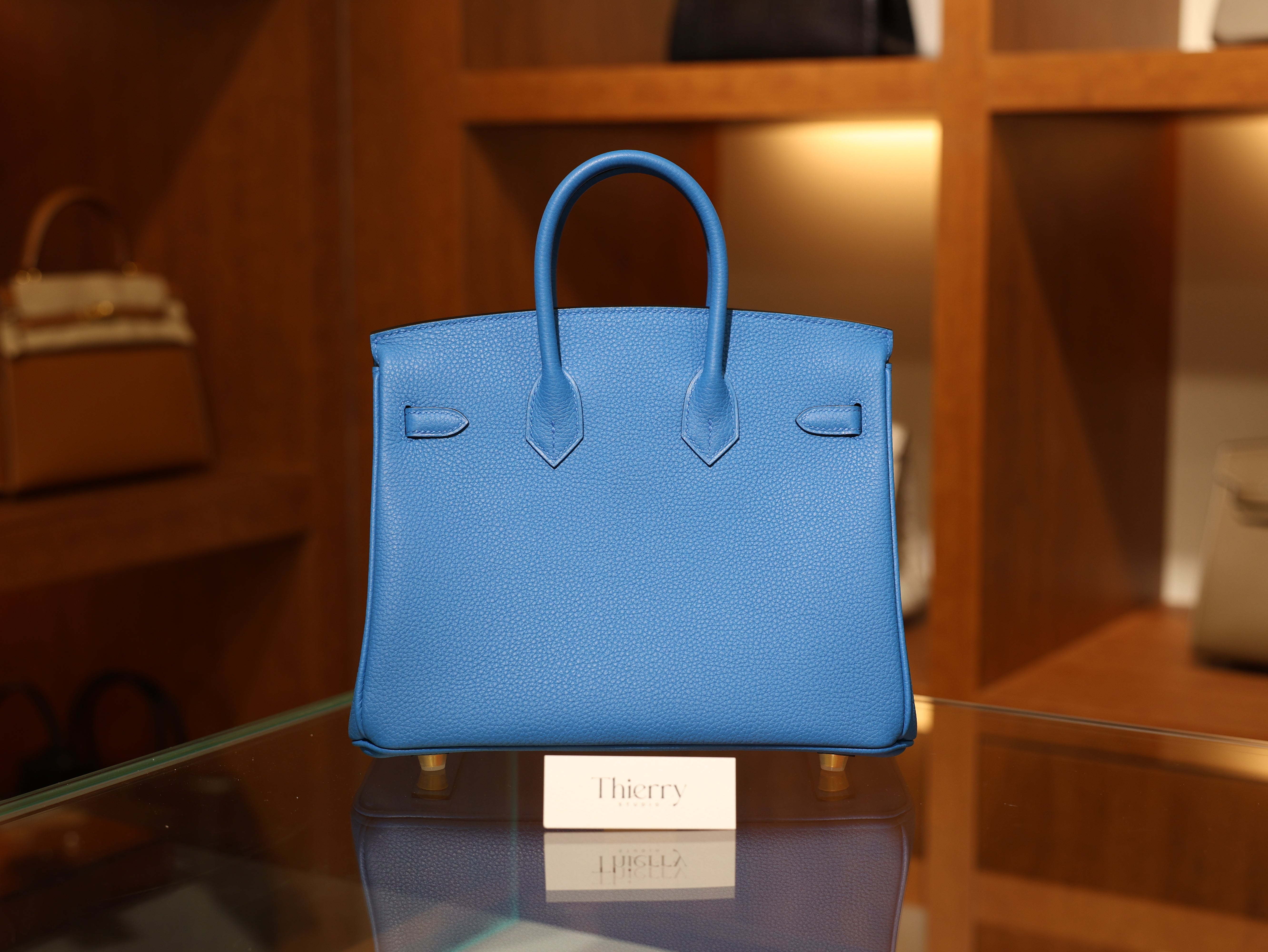 Birkin 25 togo blue zanzibar GHW