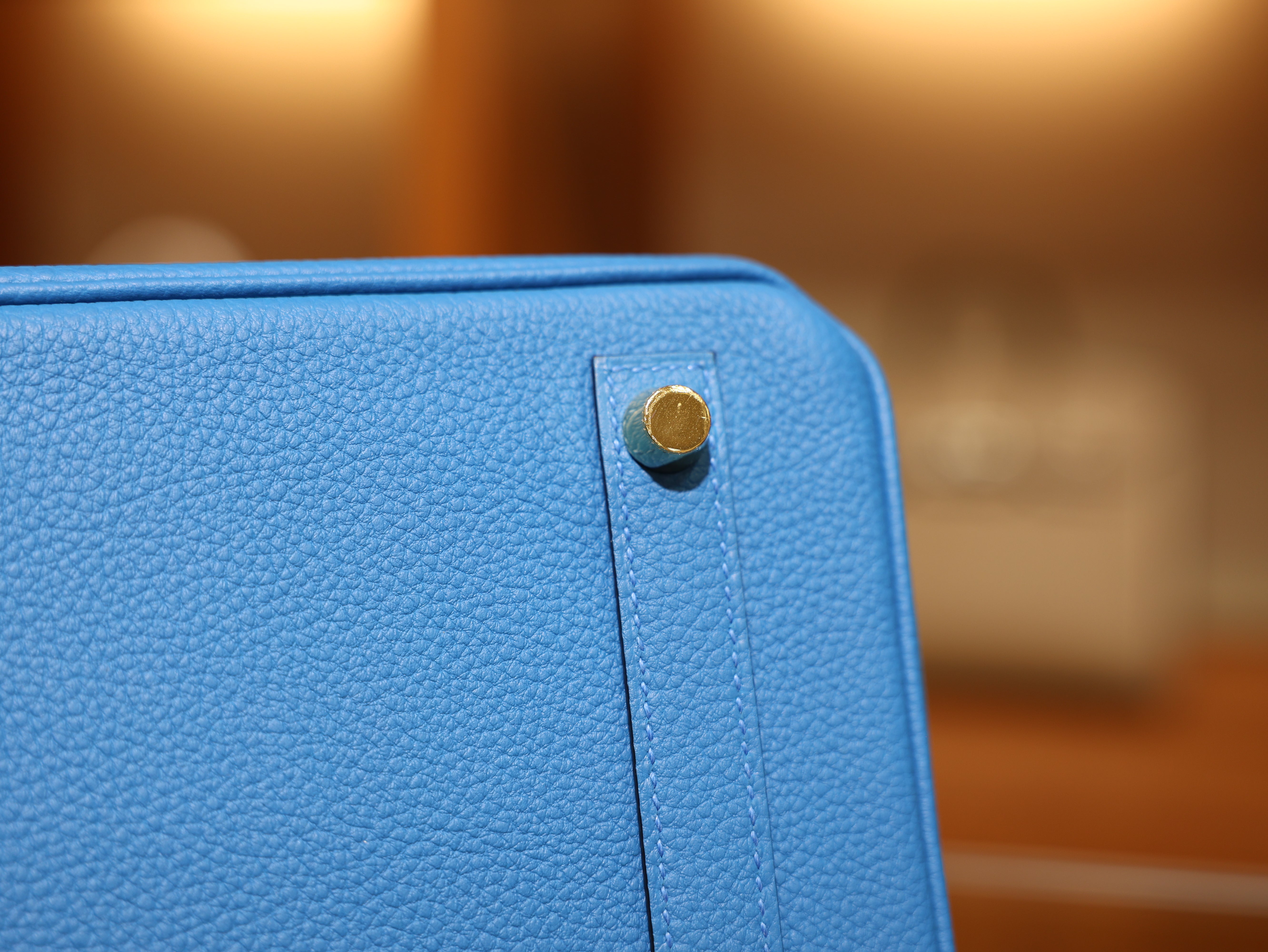 Birkin 25 togo blue zanzibar GHW