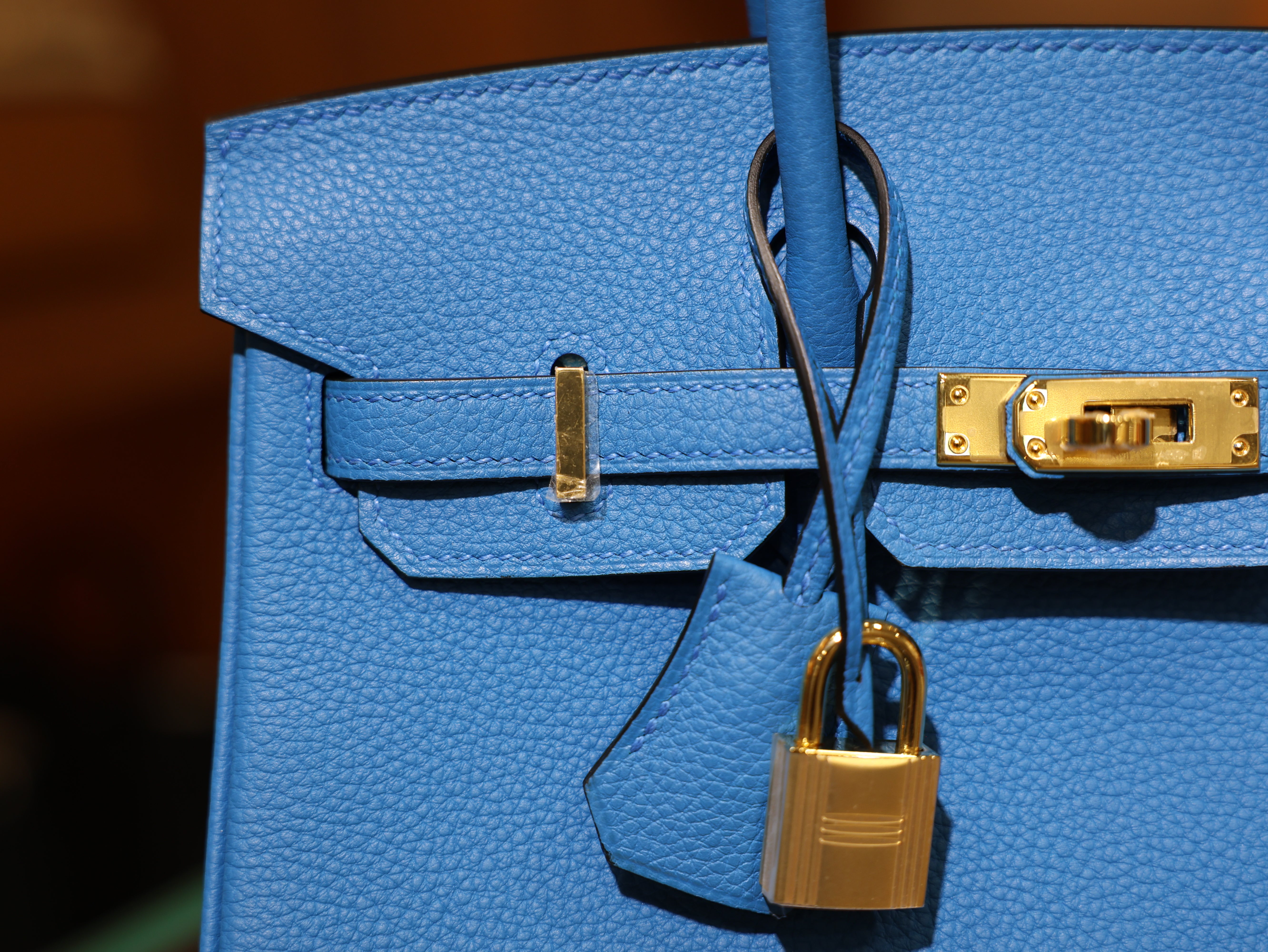 Birkin 25 togo blue zanzibar GHW