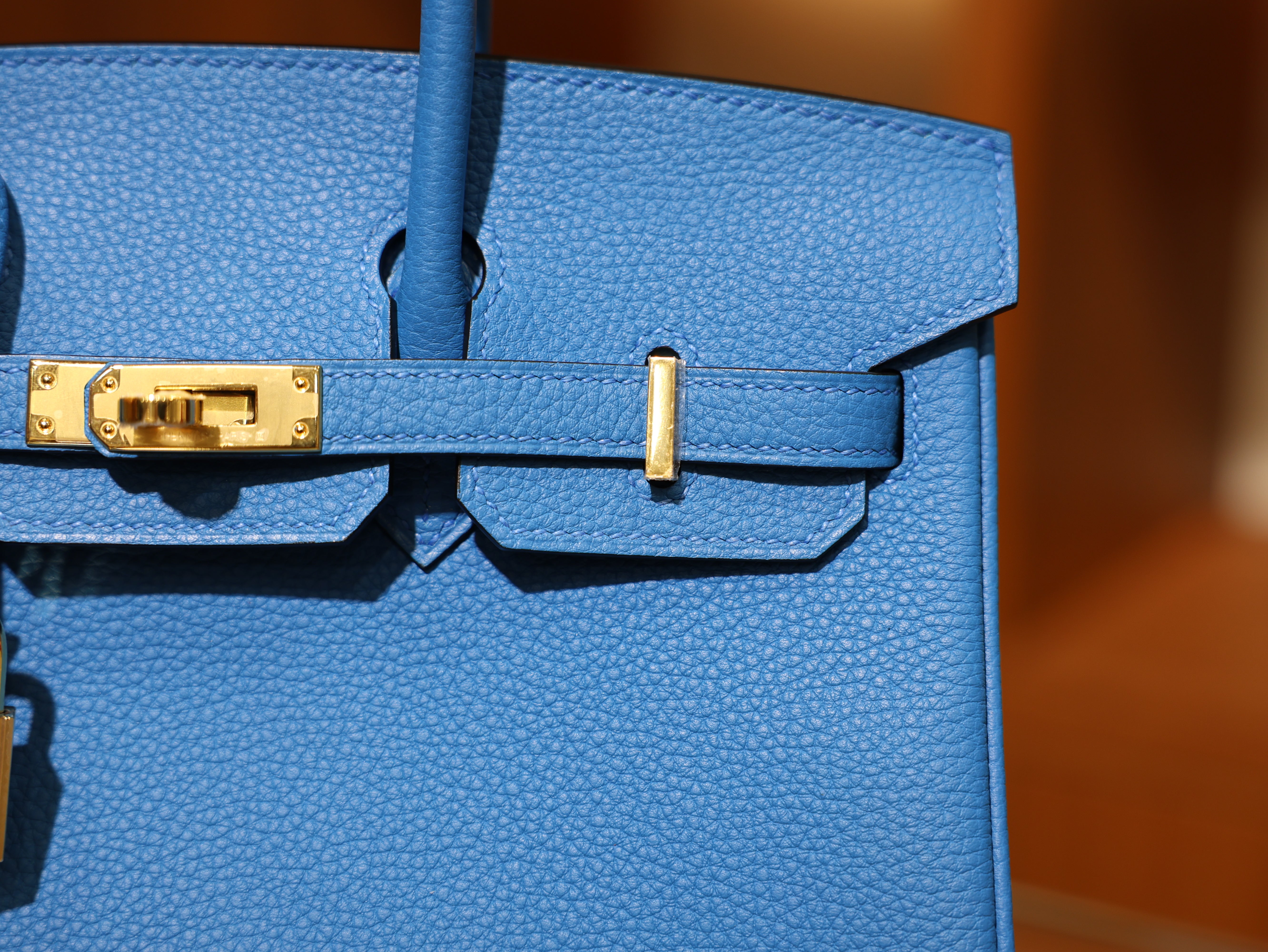 Birkin 25 togo blue zanzibar GHW