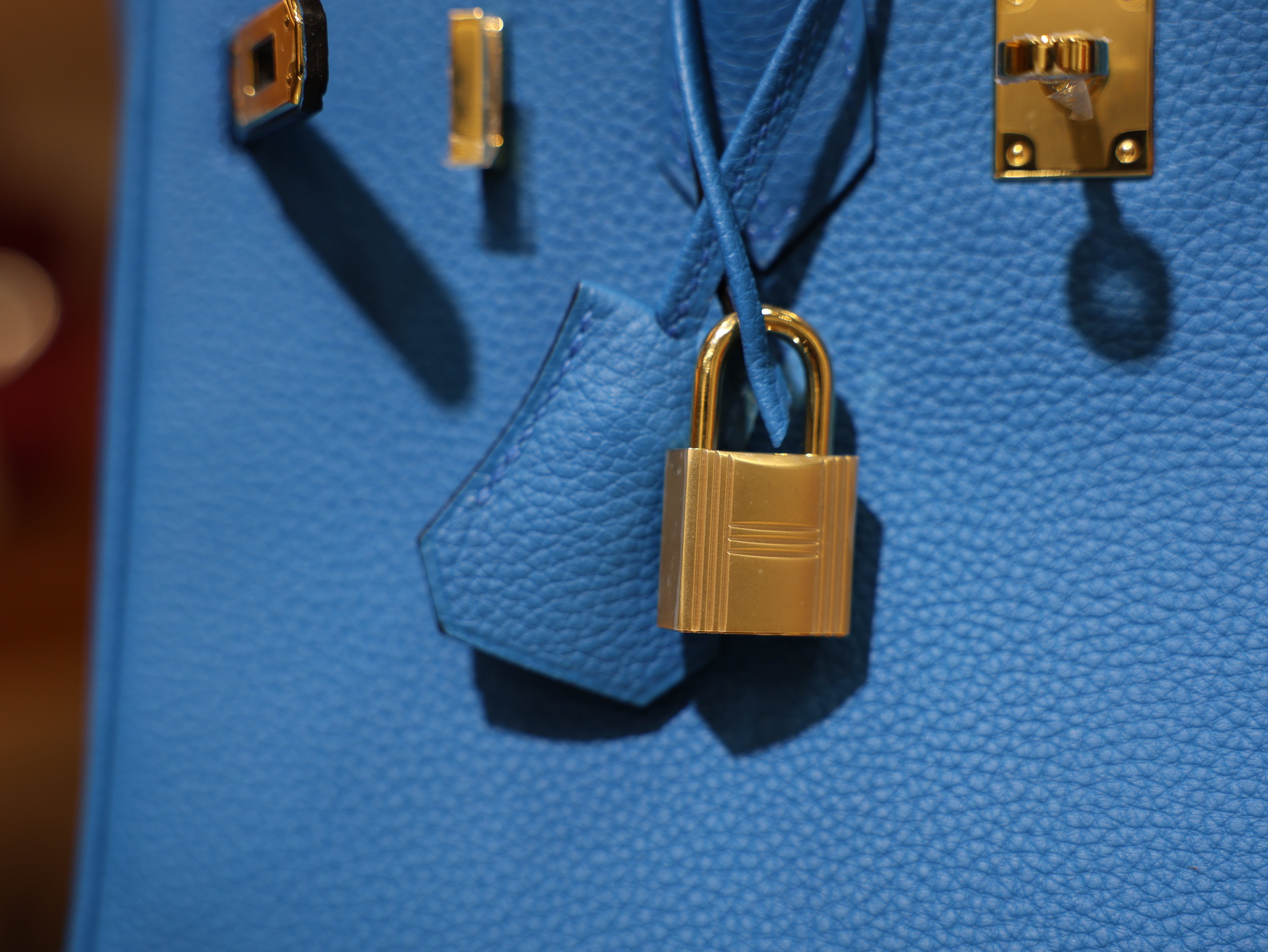 Birkin 25 togo blue zanzibar GHW