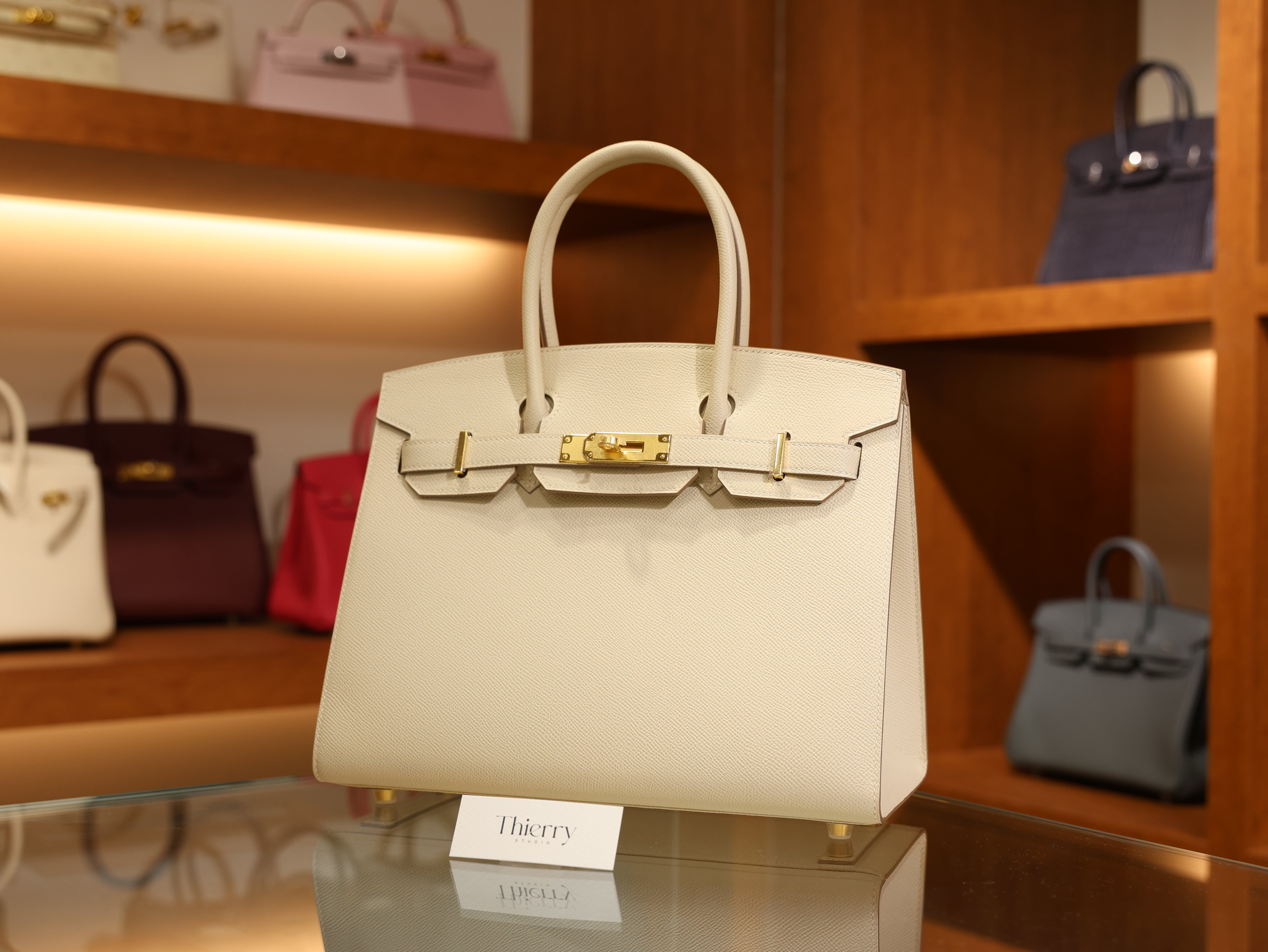 Birkin 30 epsom sellier craie GHW