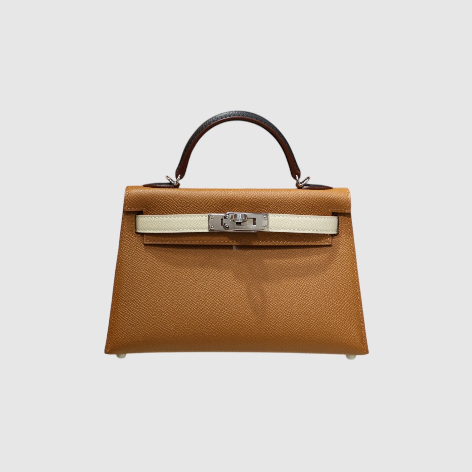 Kelly mini 2 epsom gold craie black PHW (S.O)