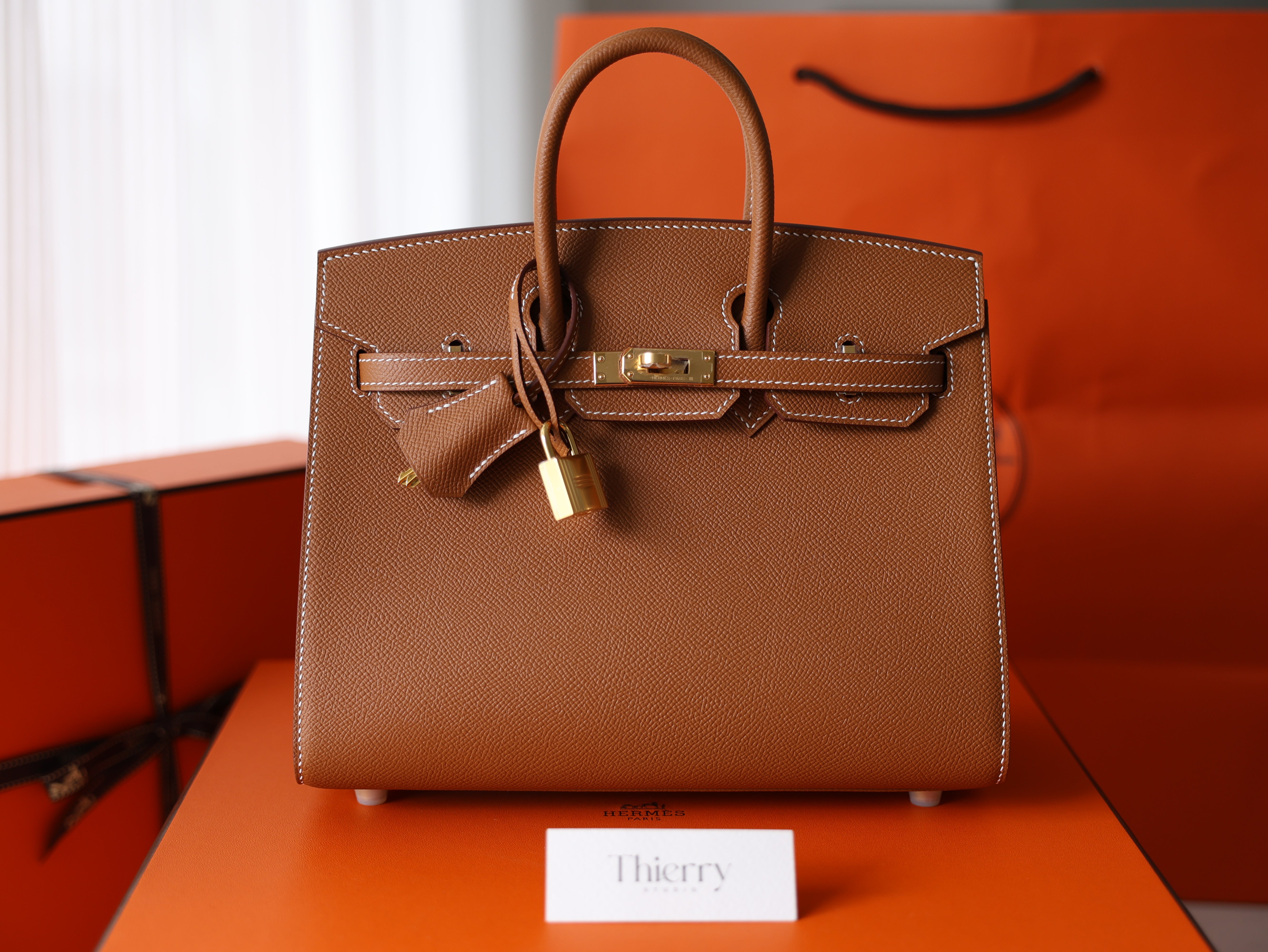 Birkin 25 epsom sellier gold GHW