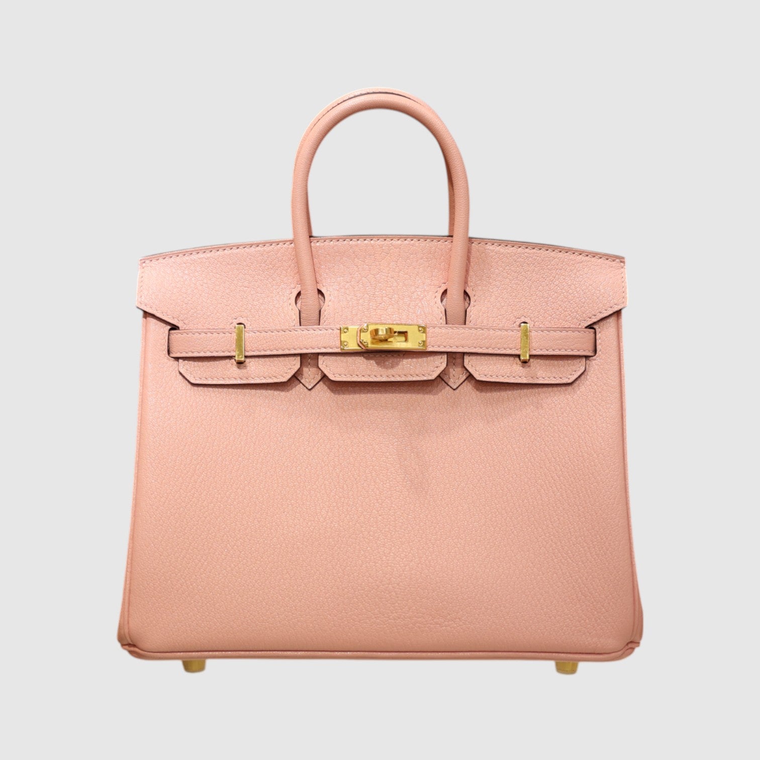 Birkin 25 chevre rose sakura GHW (HSS)