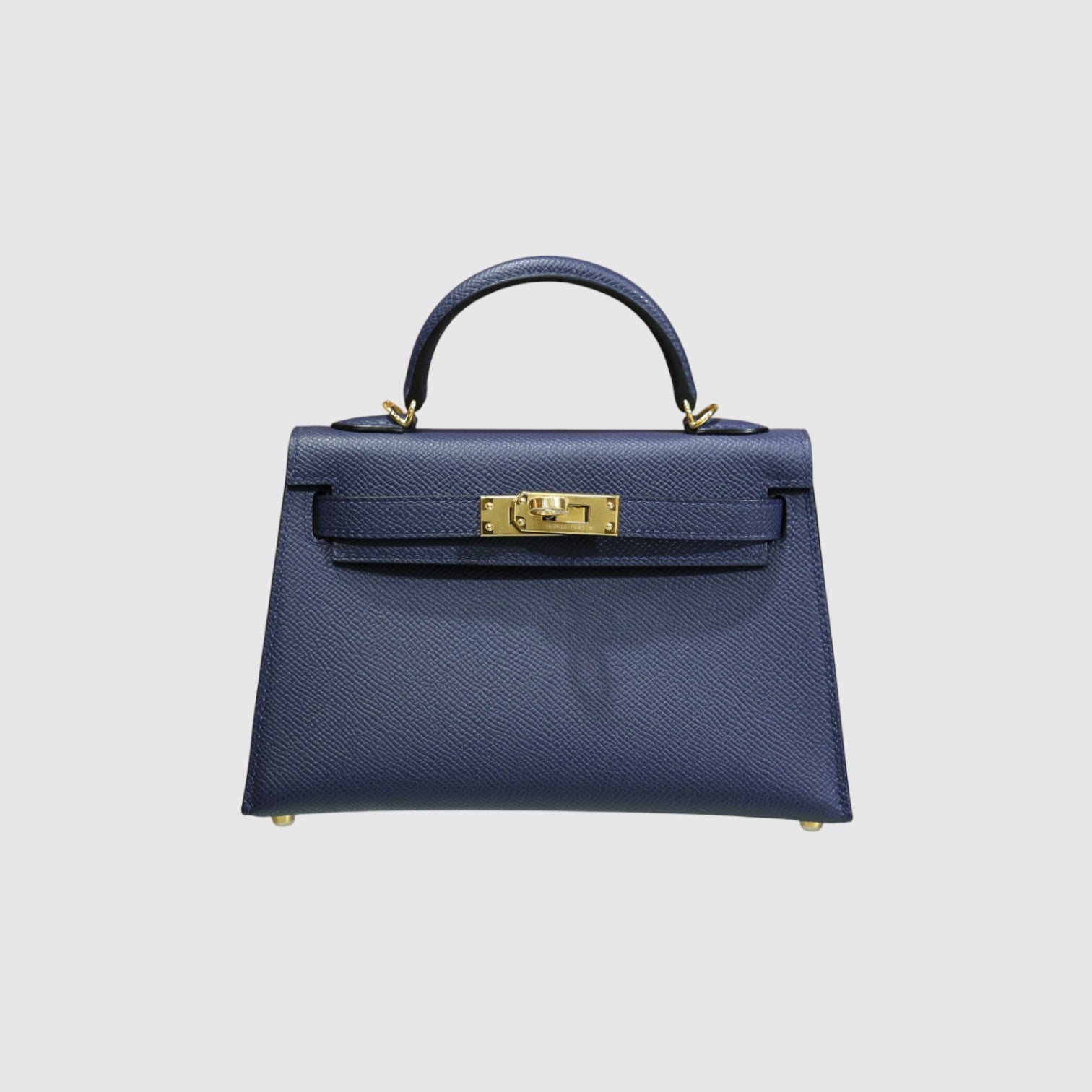 Kelly mini 2 epsom bleu saphir GHW