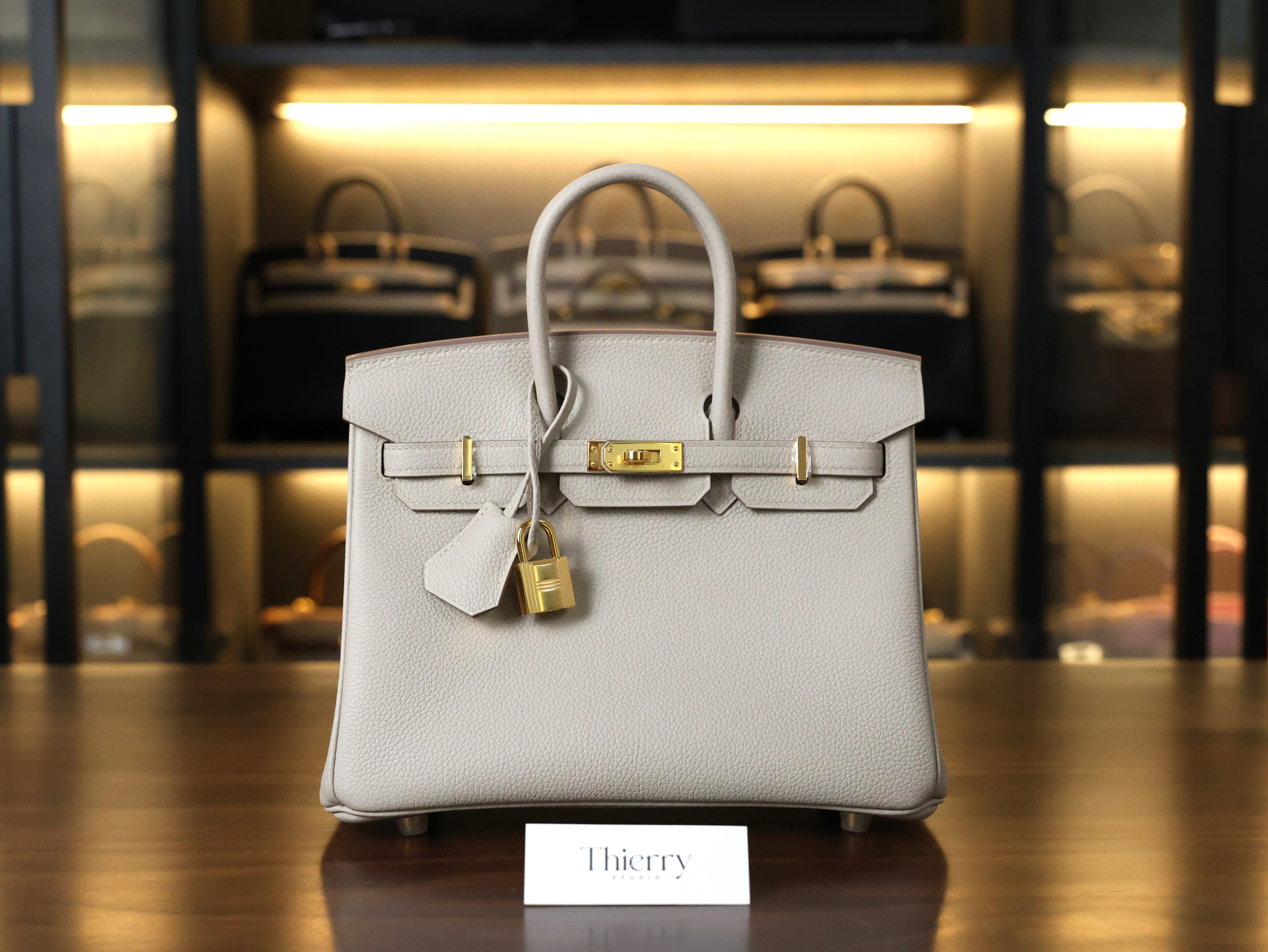 Birkin 25 togo beton GHW