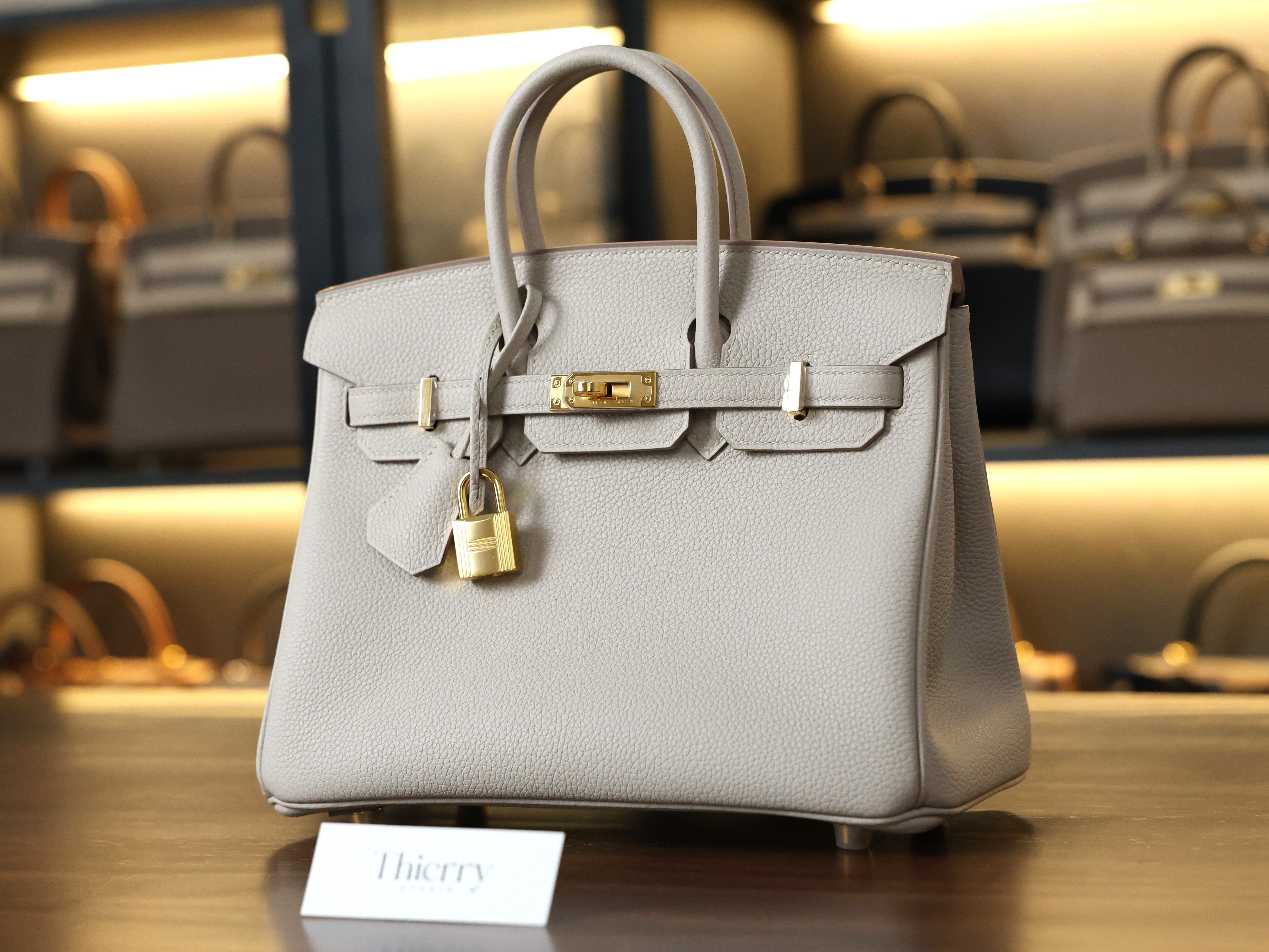 Birkin 25 togo beton GHW