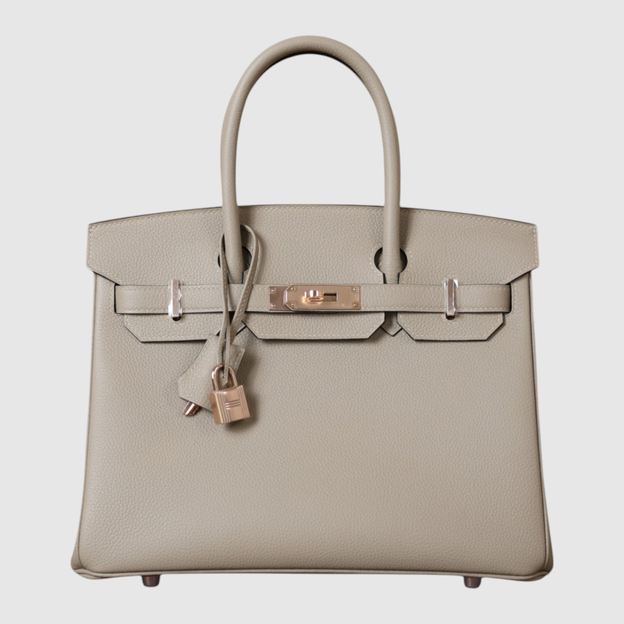 Birkin 30 togo gris tourterelle RGHW