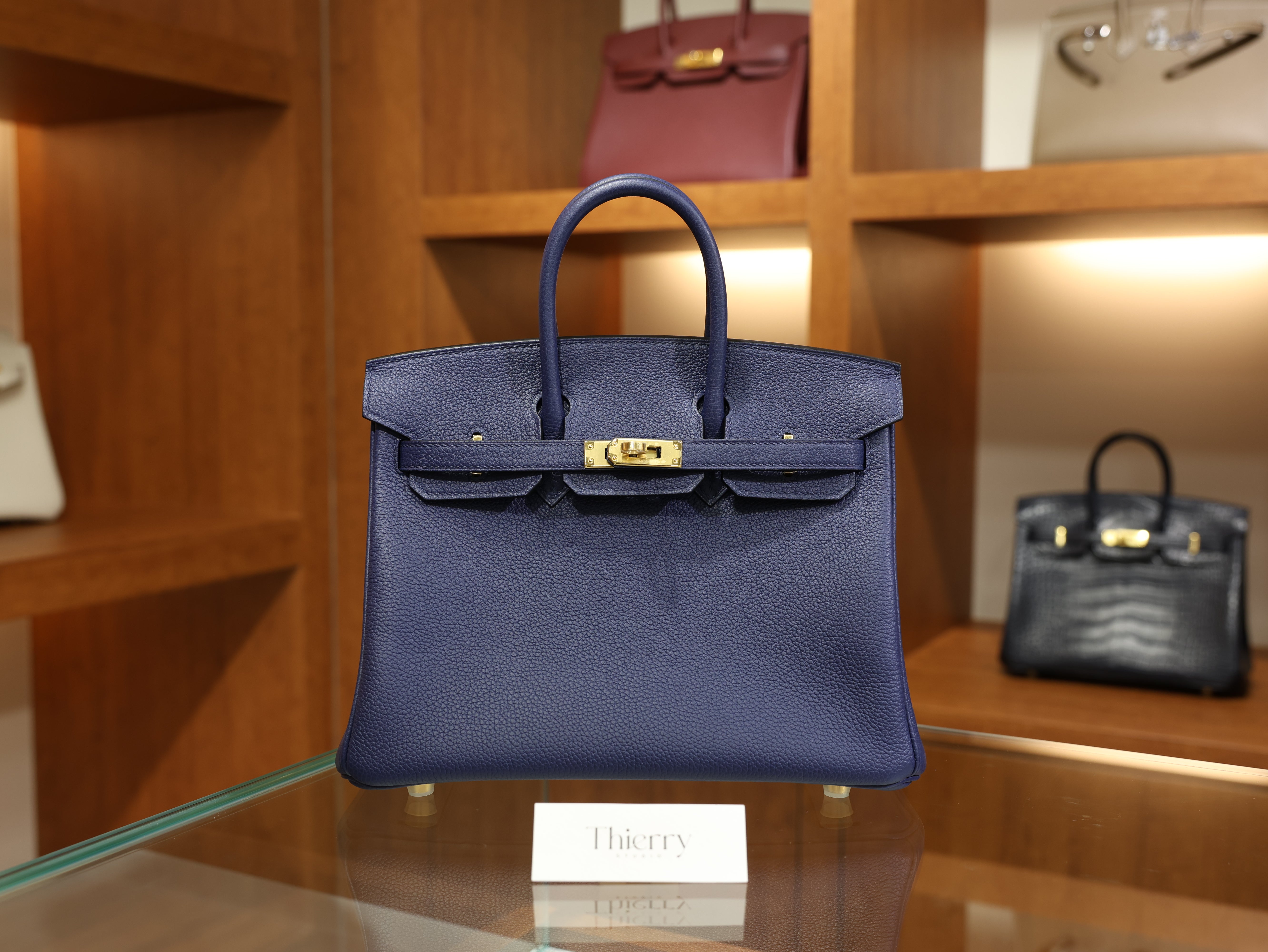 Birkin 25 togo blue saphir GHW