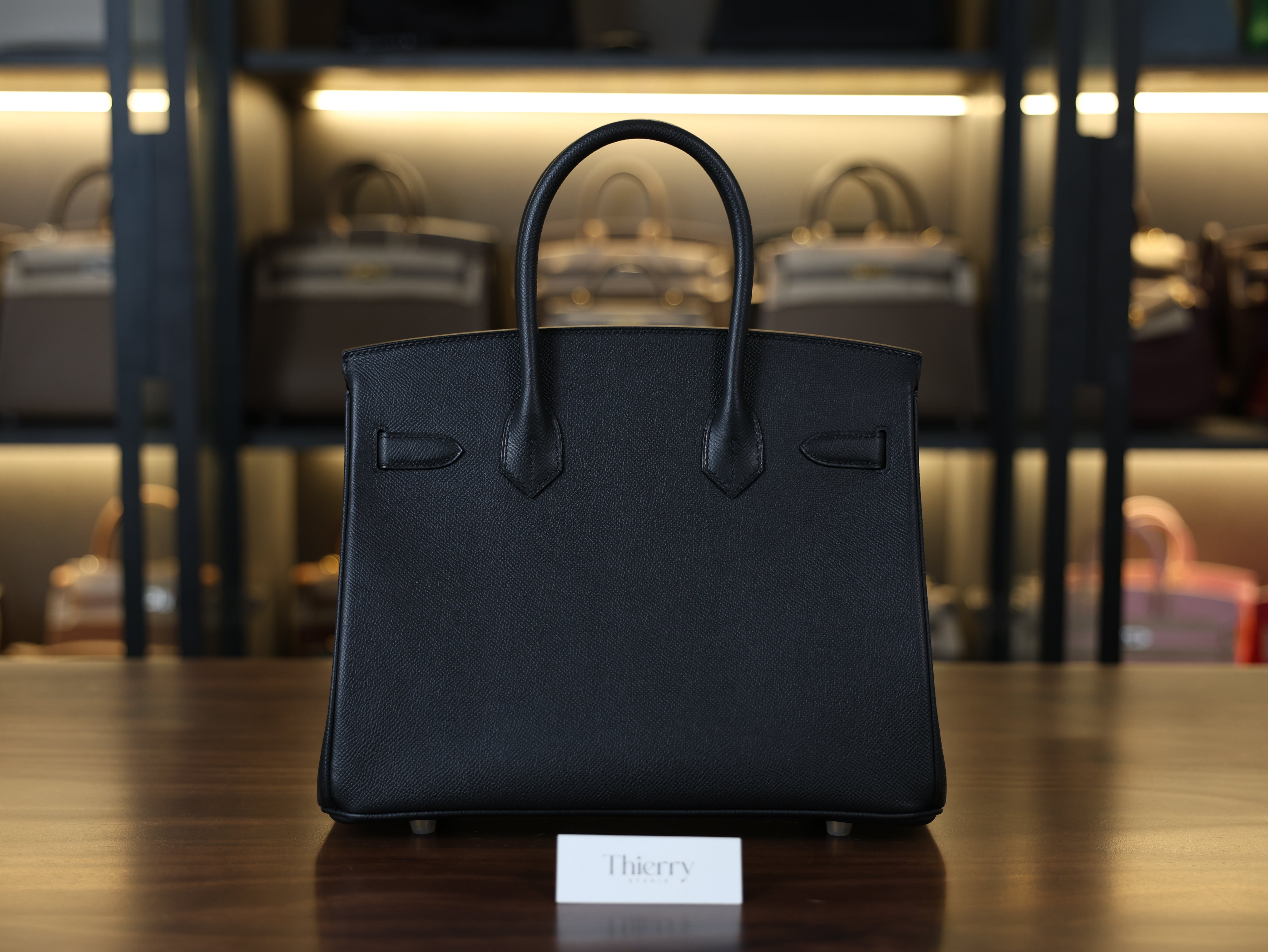 Birkin 30 epsom retourne black GHW