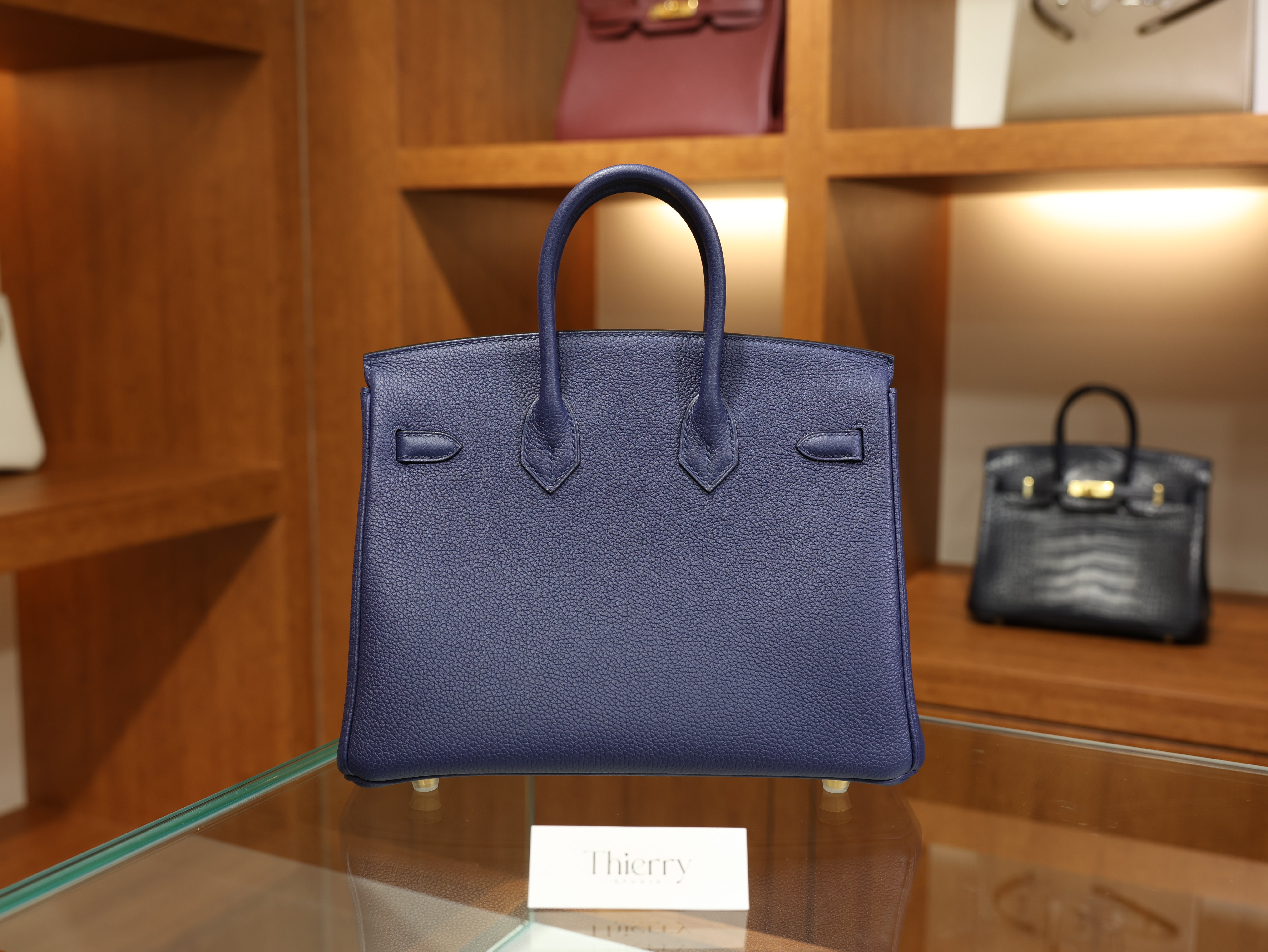 Birkin 25 togo blue saphir GHW