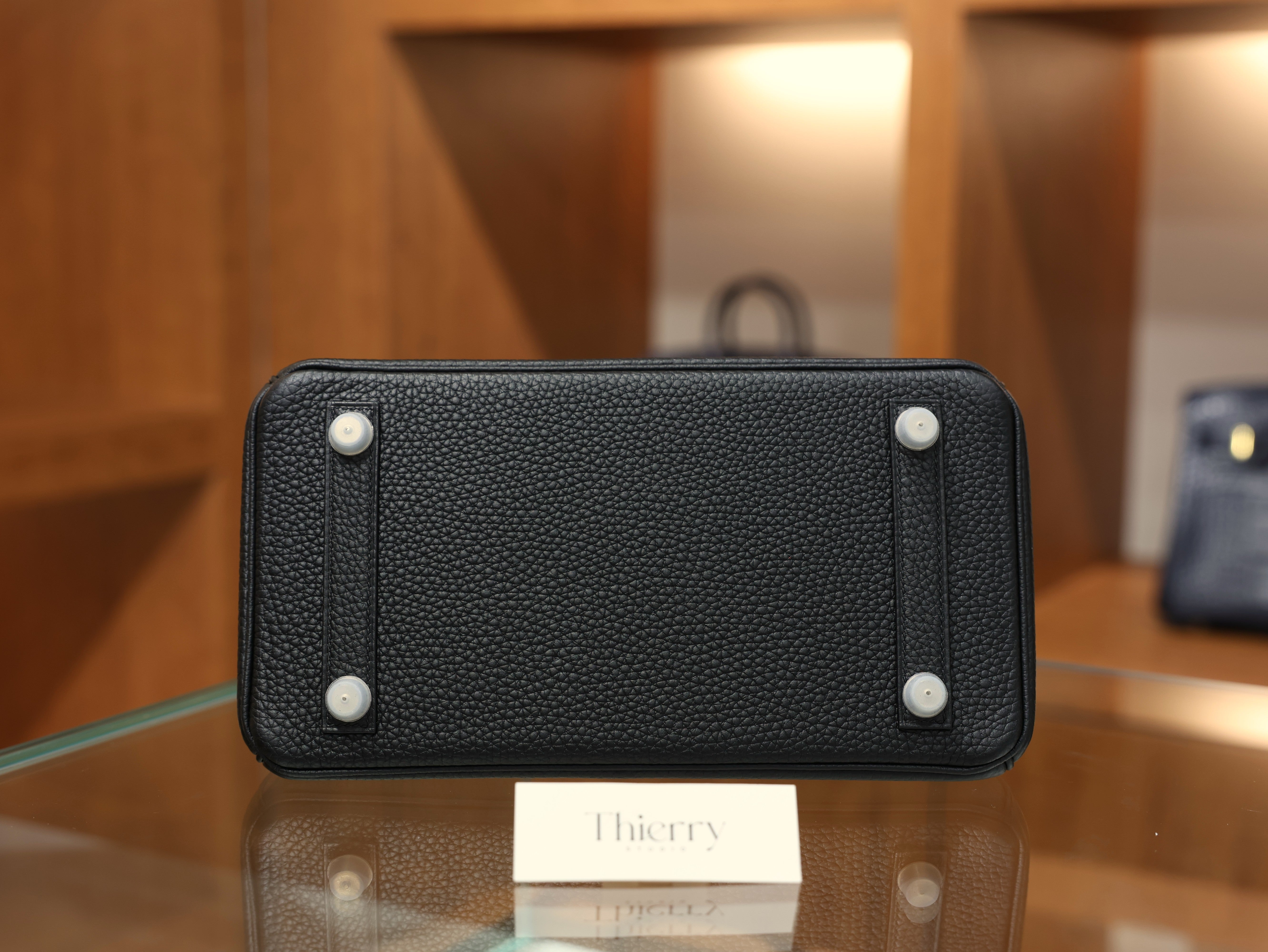 Birkin 25 clemence black PHW