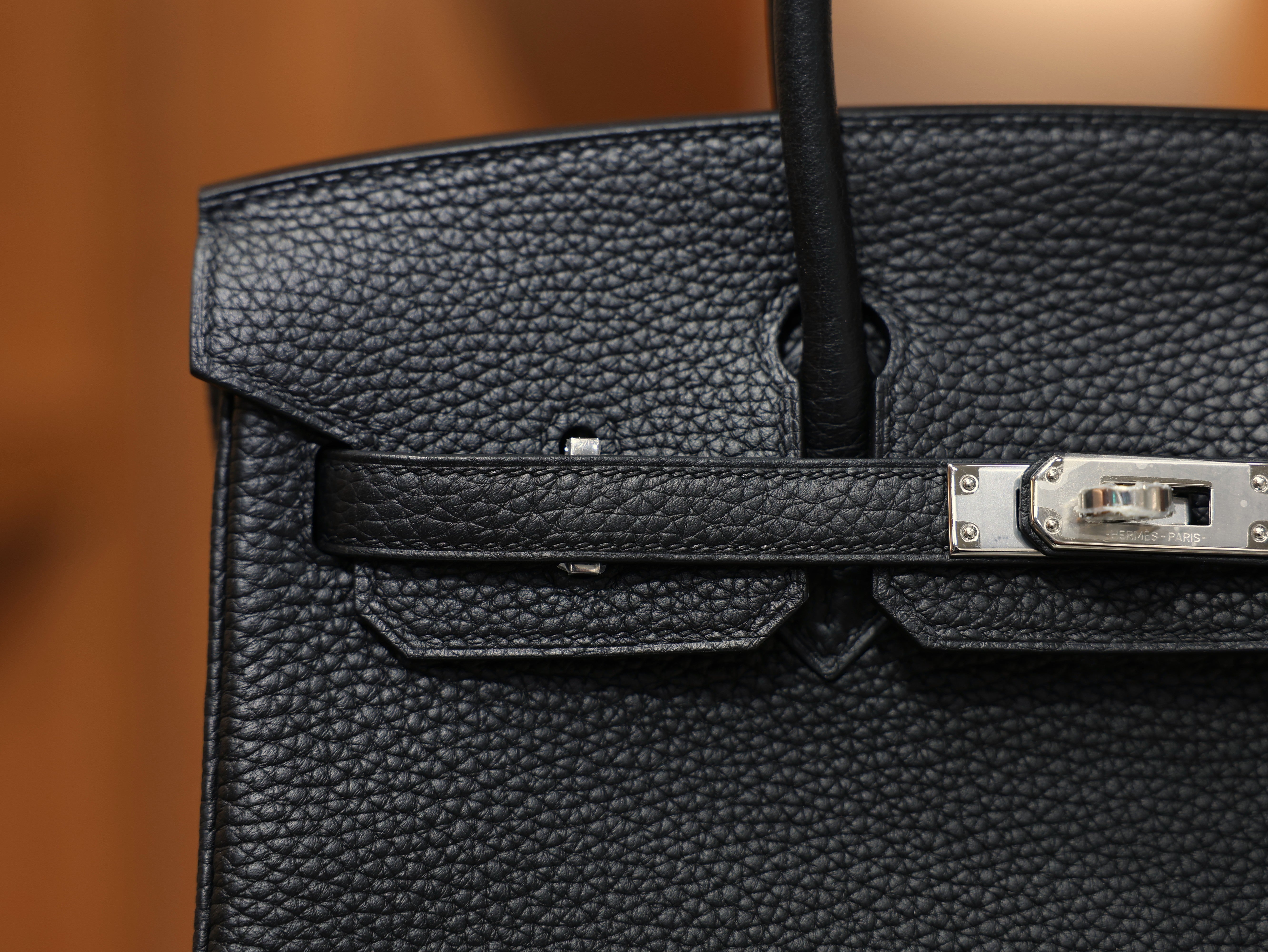 Birkin 25 clemence black PHW