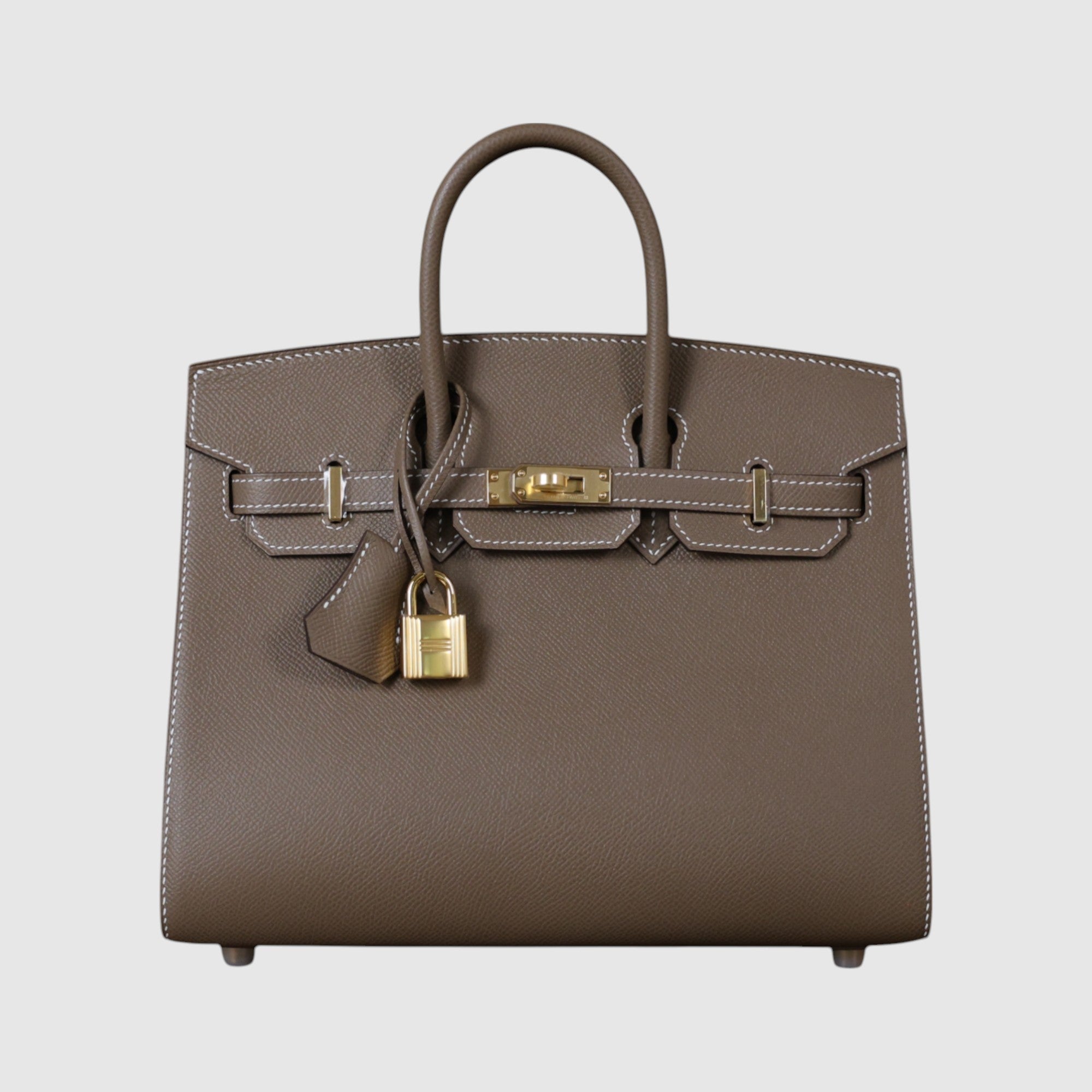 Birkin 25 epsom sellier etoupe GHW