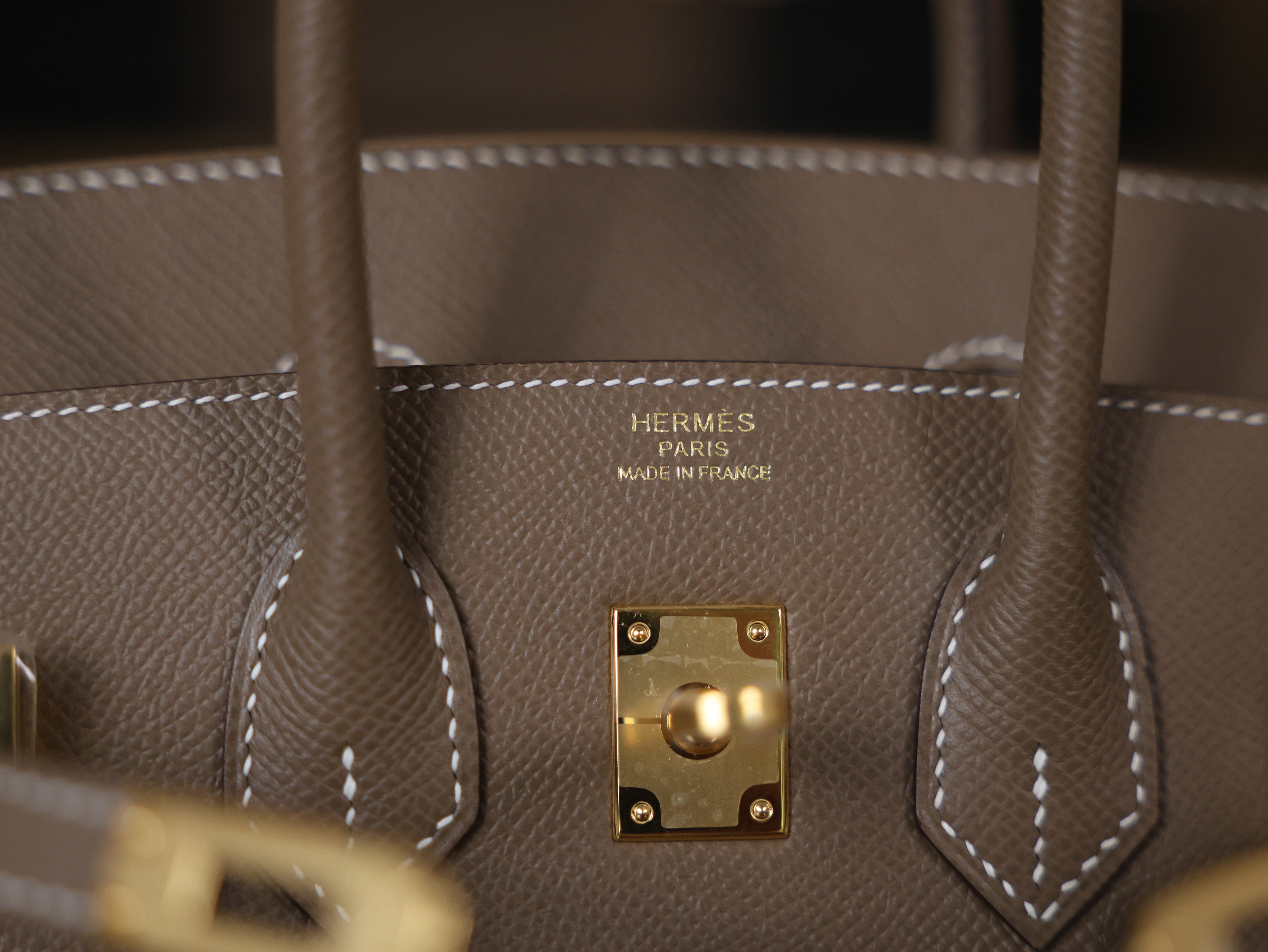 Birkin 25 epsom sellier etoupe GHW