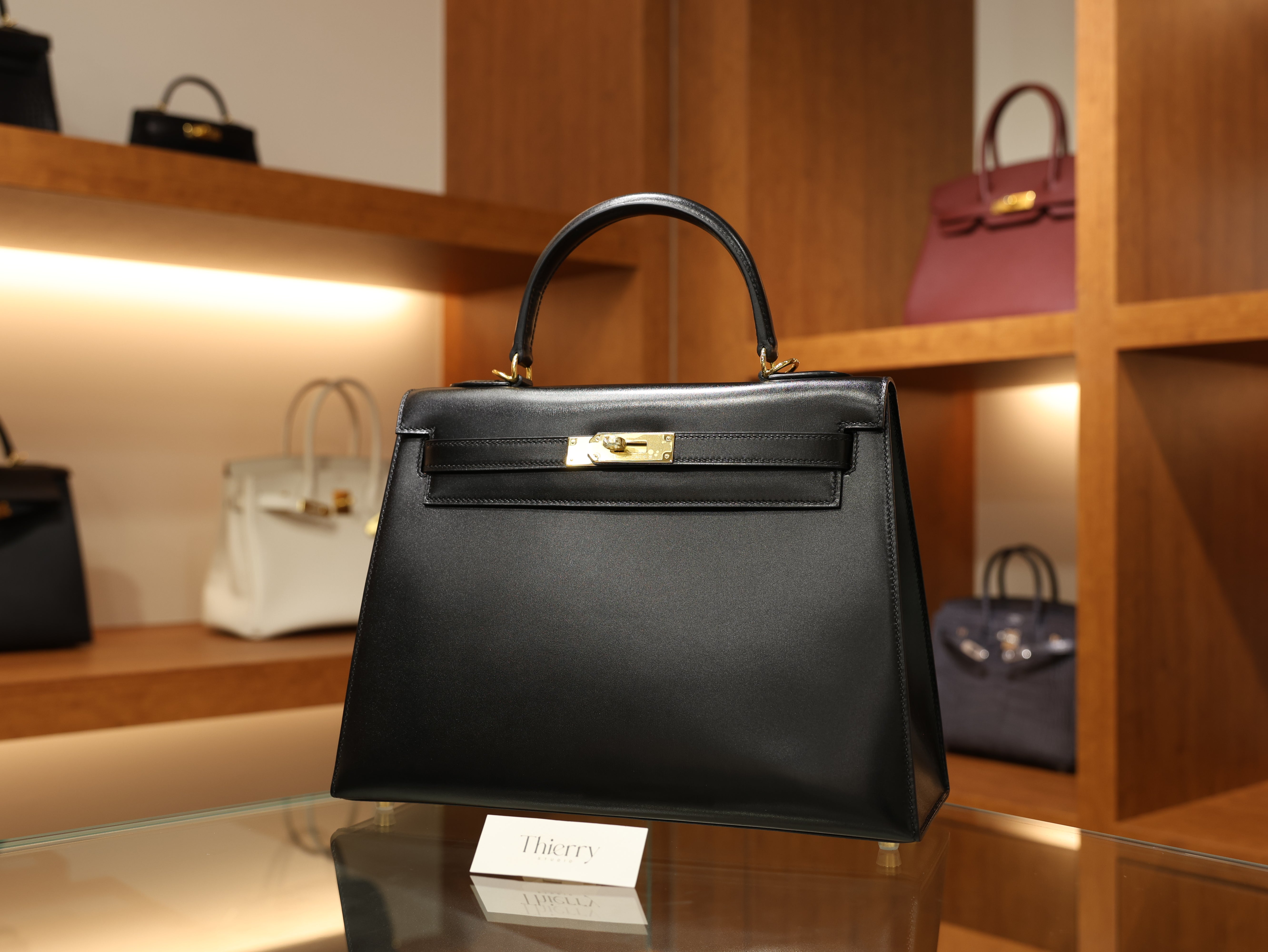 Kelly 32 box black GHW