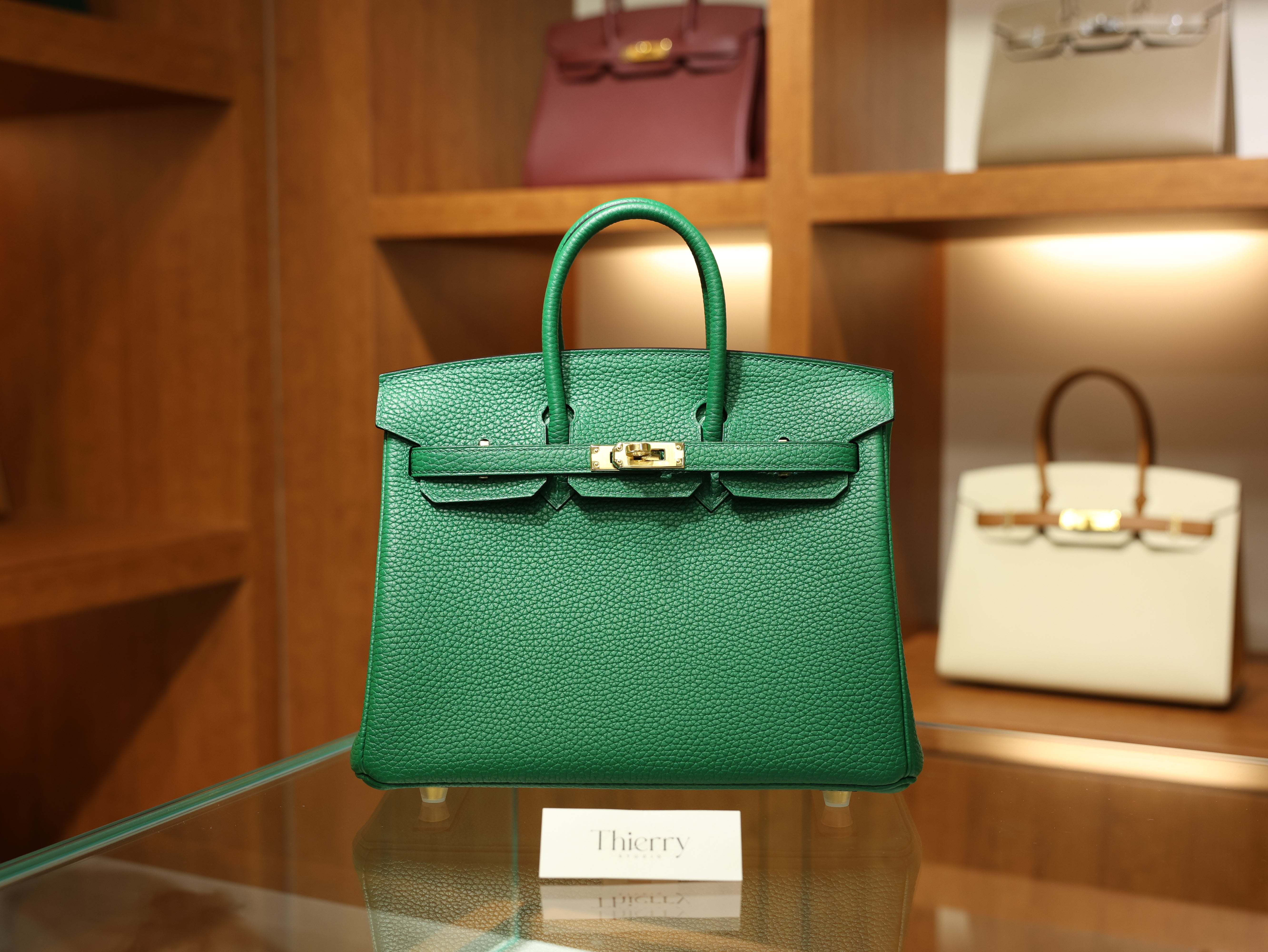 Birkin 25 clemence vert vertigo GHW