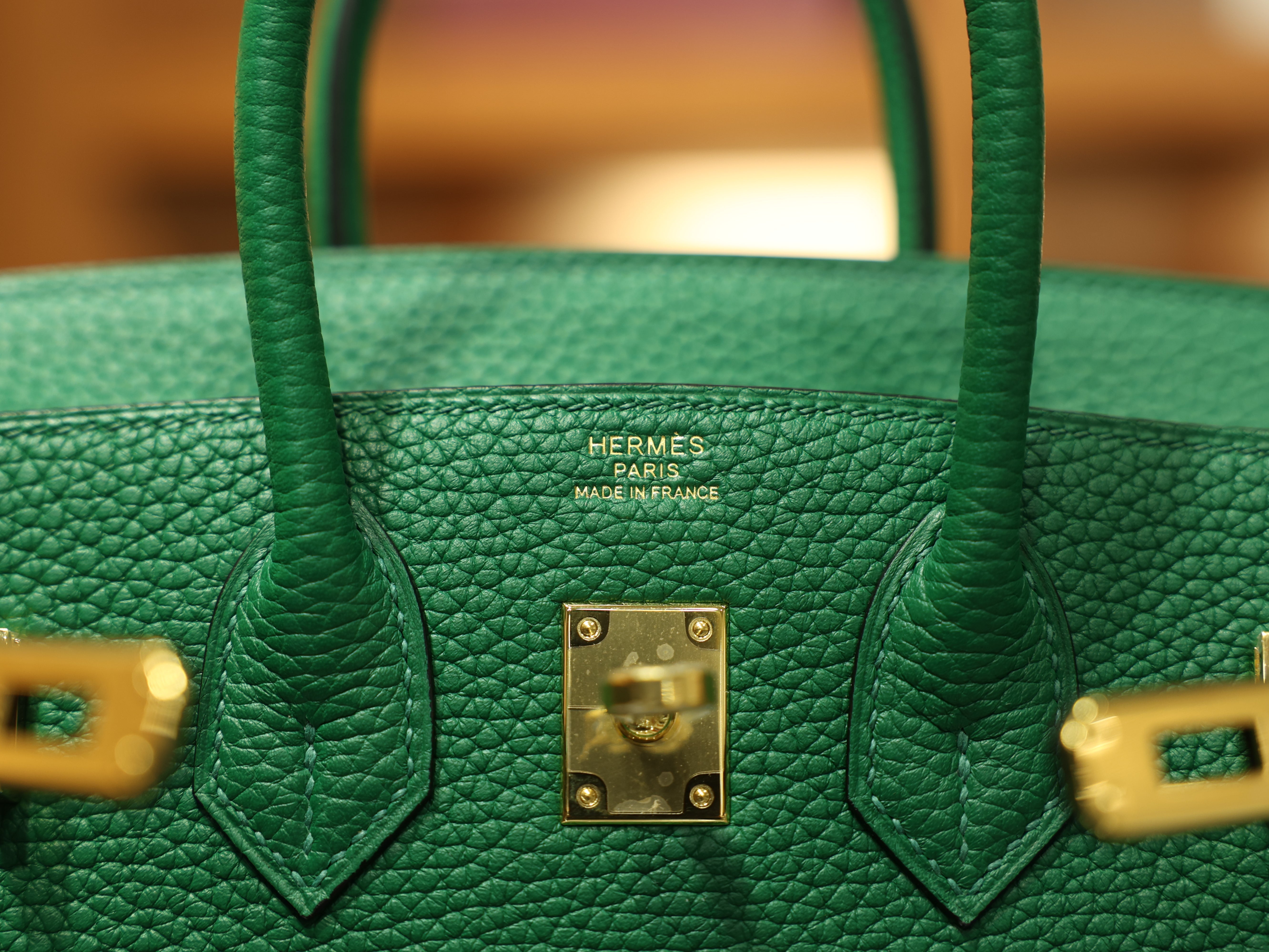 Birkin 25 clemence vert vertigo GHW