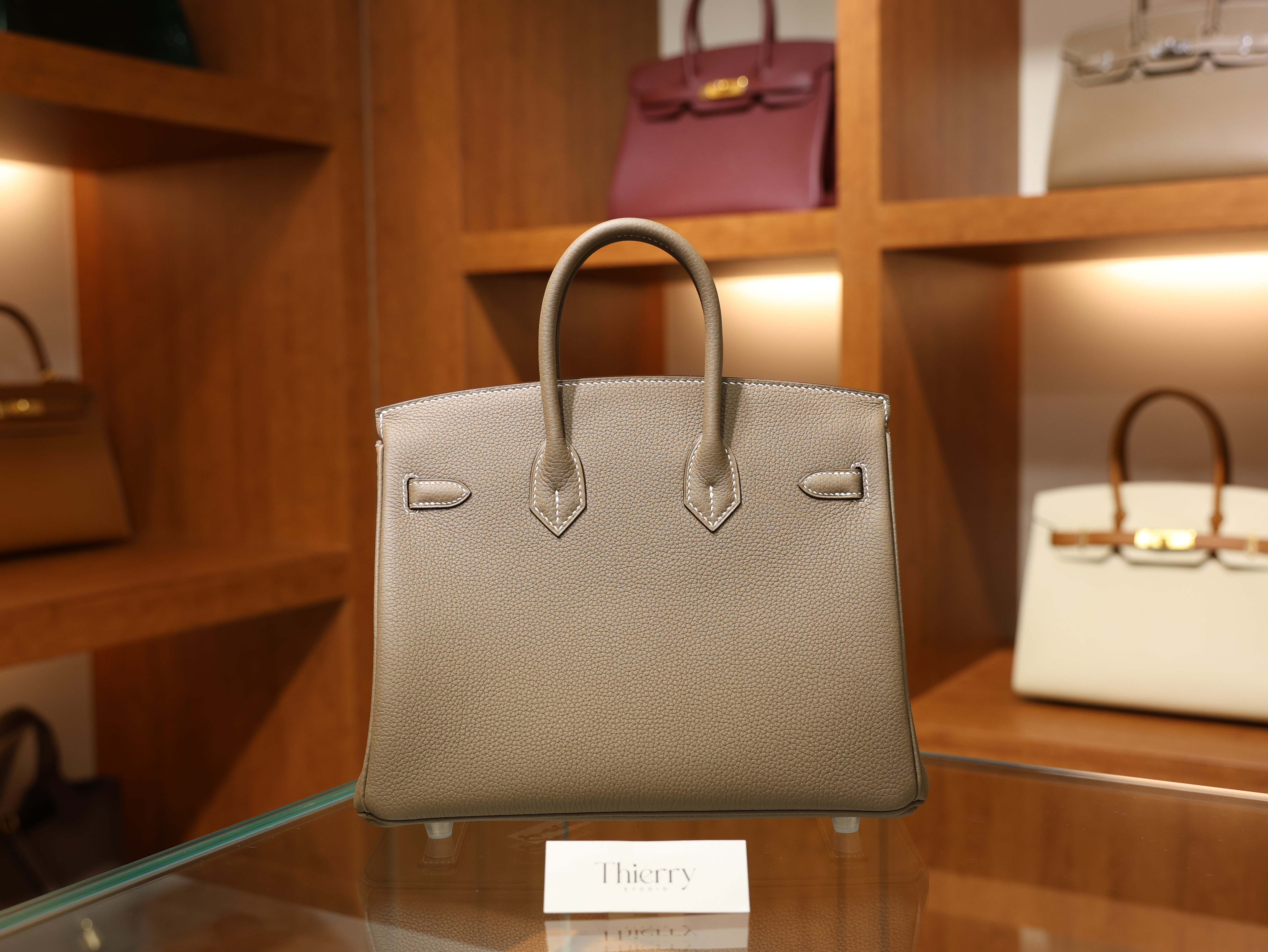 Birkin 25 togo etoupe PHW