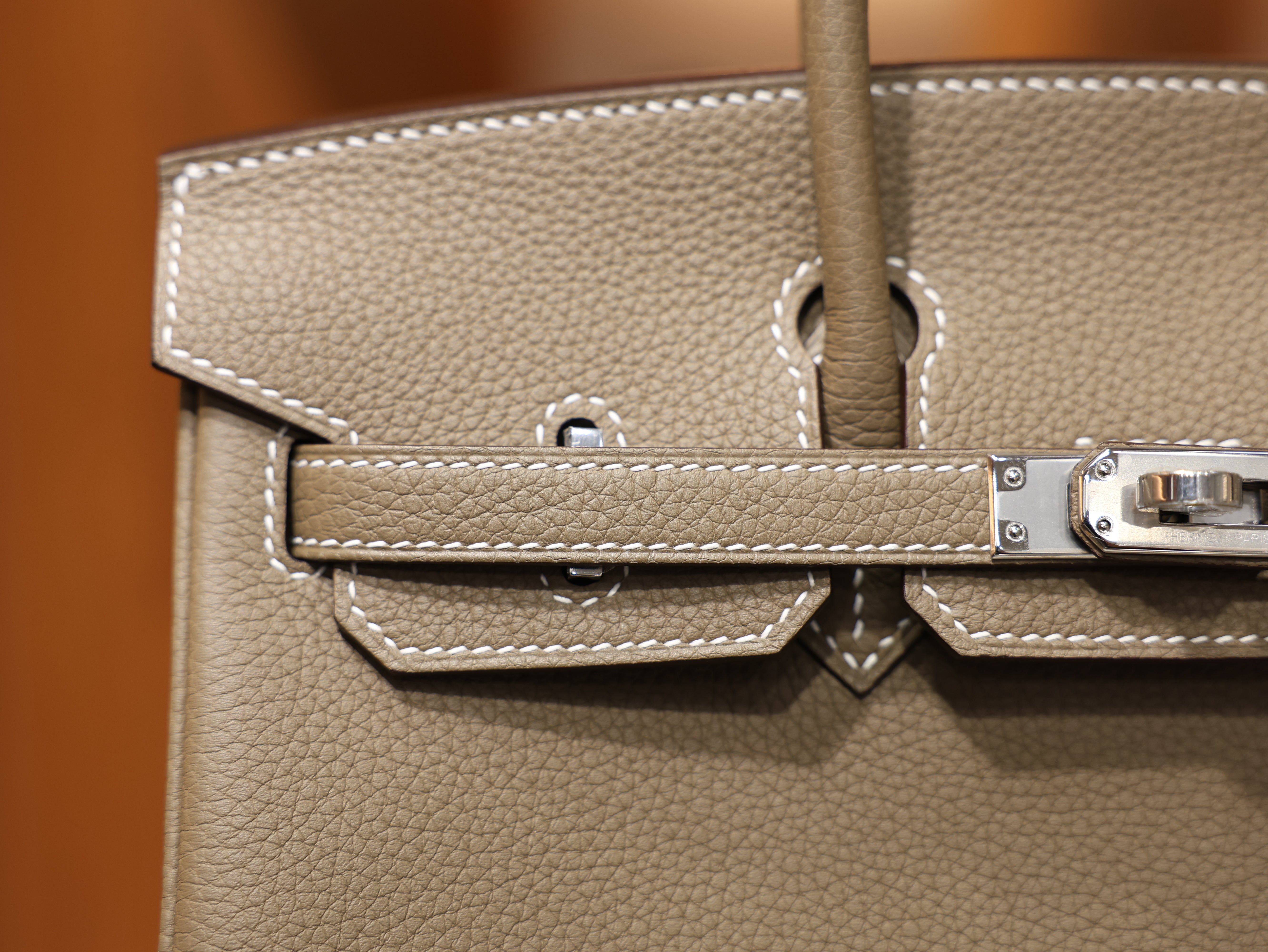 Birkin 25 togo etoupe PHW