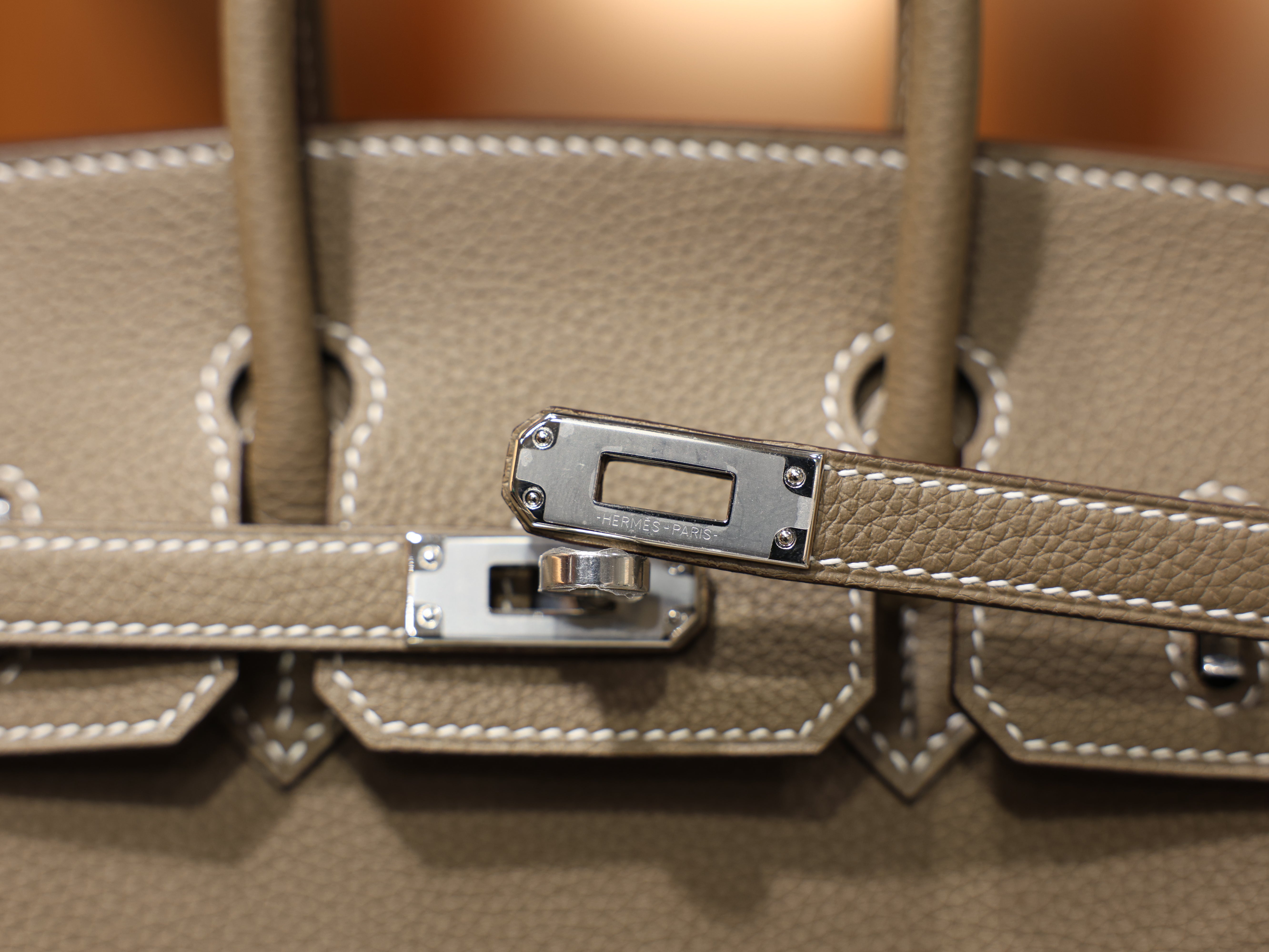 Birkin 25 togo etoupe PHW