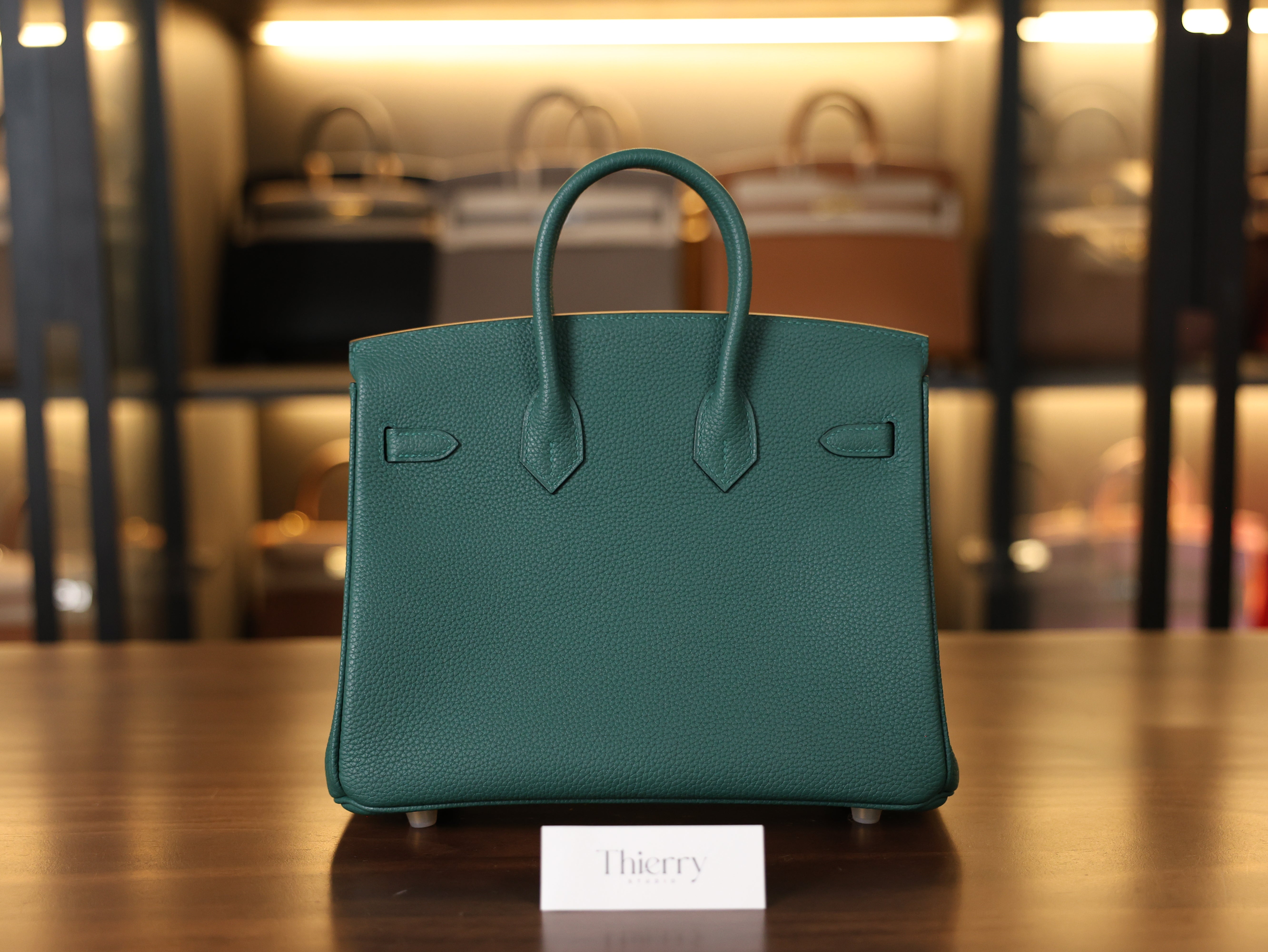 Birkin 25 togo malachite GHW